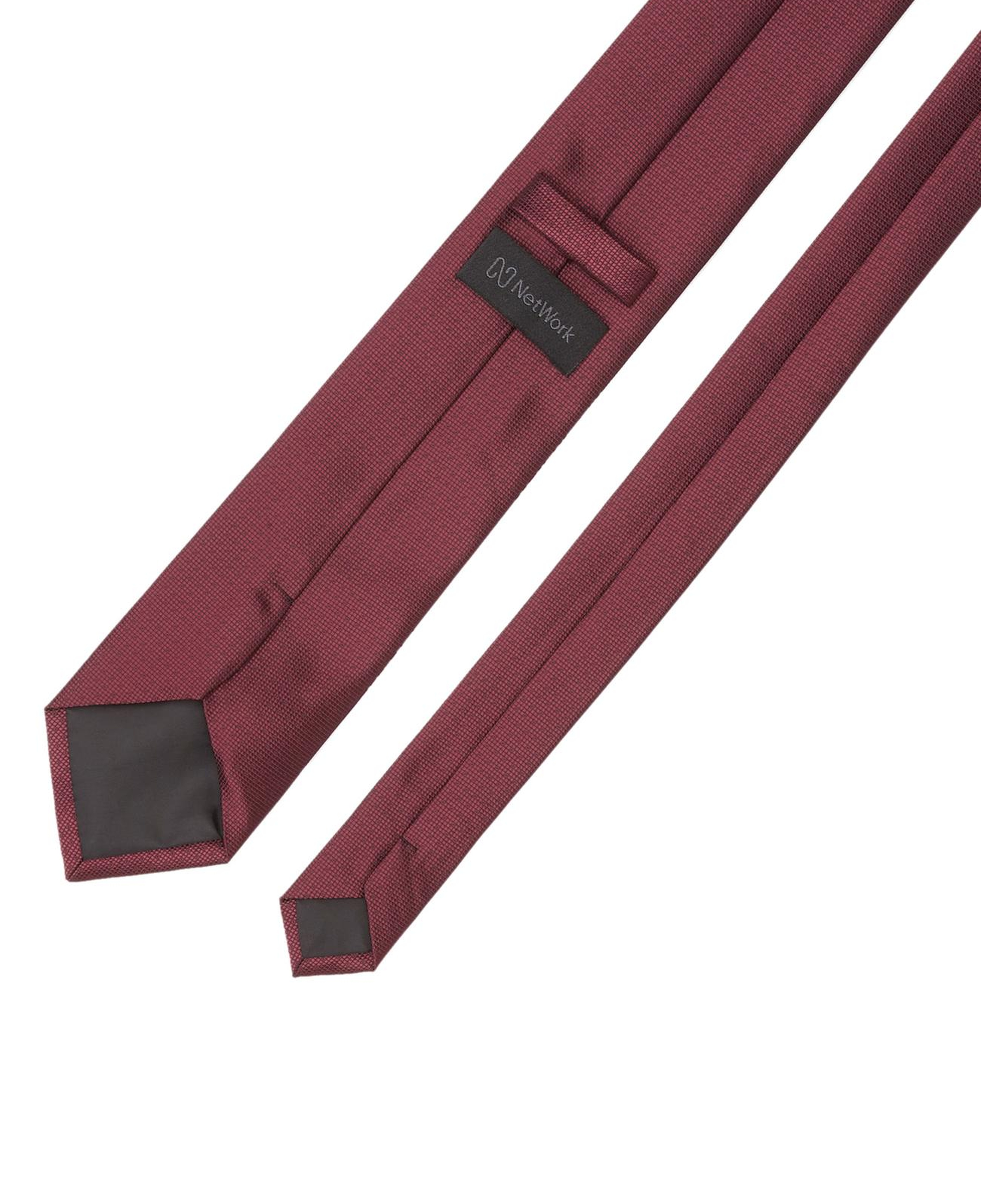 Network Erkek Bordo Desenli Kravat