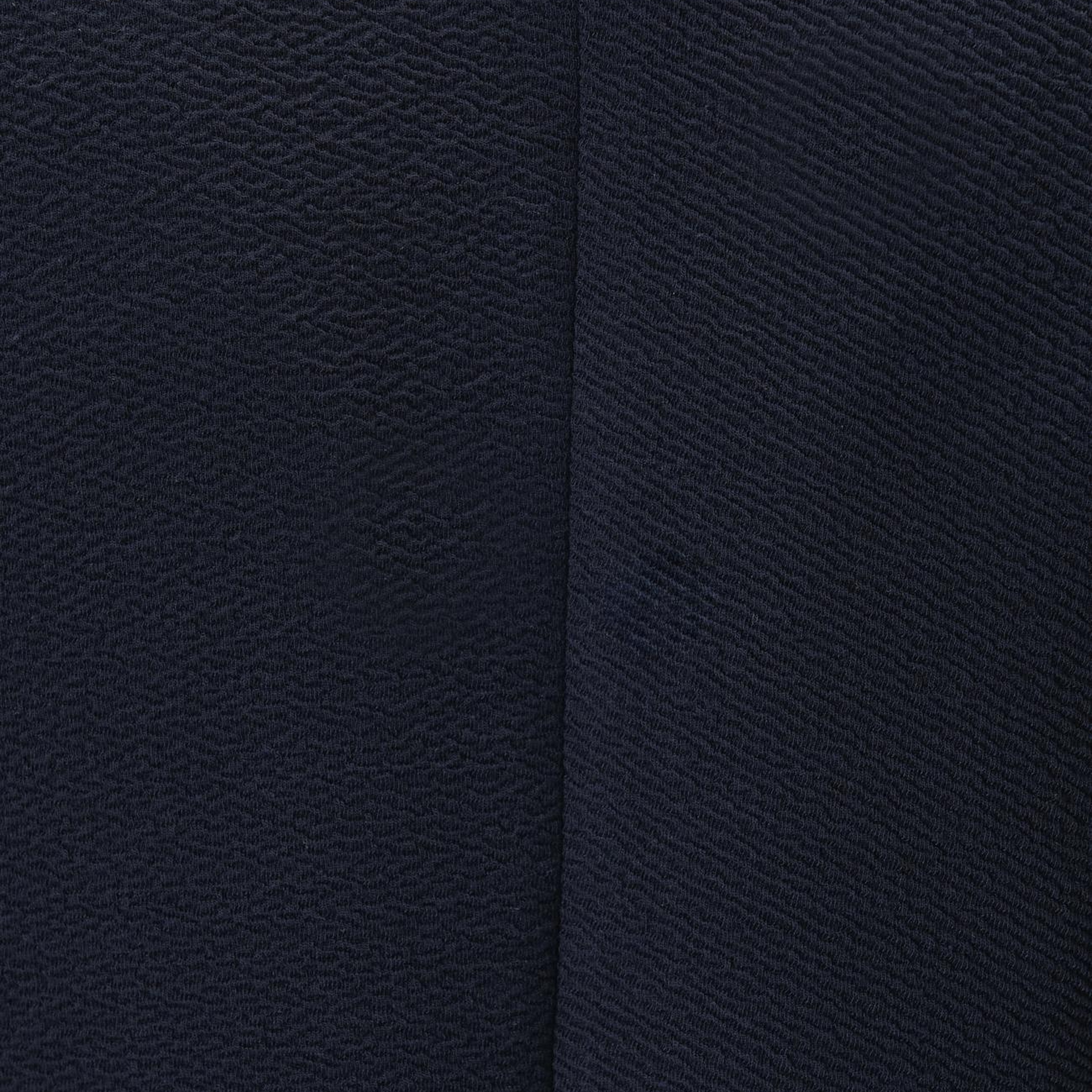 Network Erkek Lacivert Slim Fit Gofre Desen Örme Ceket