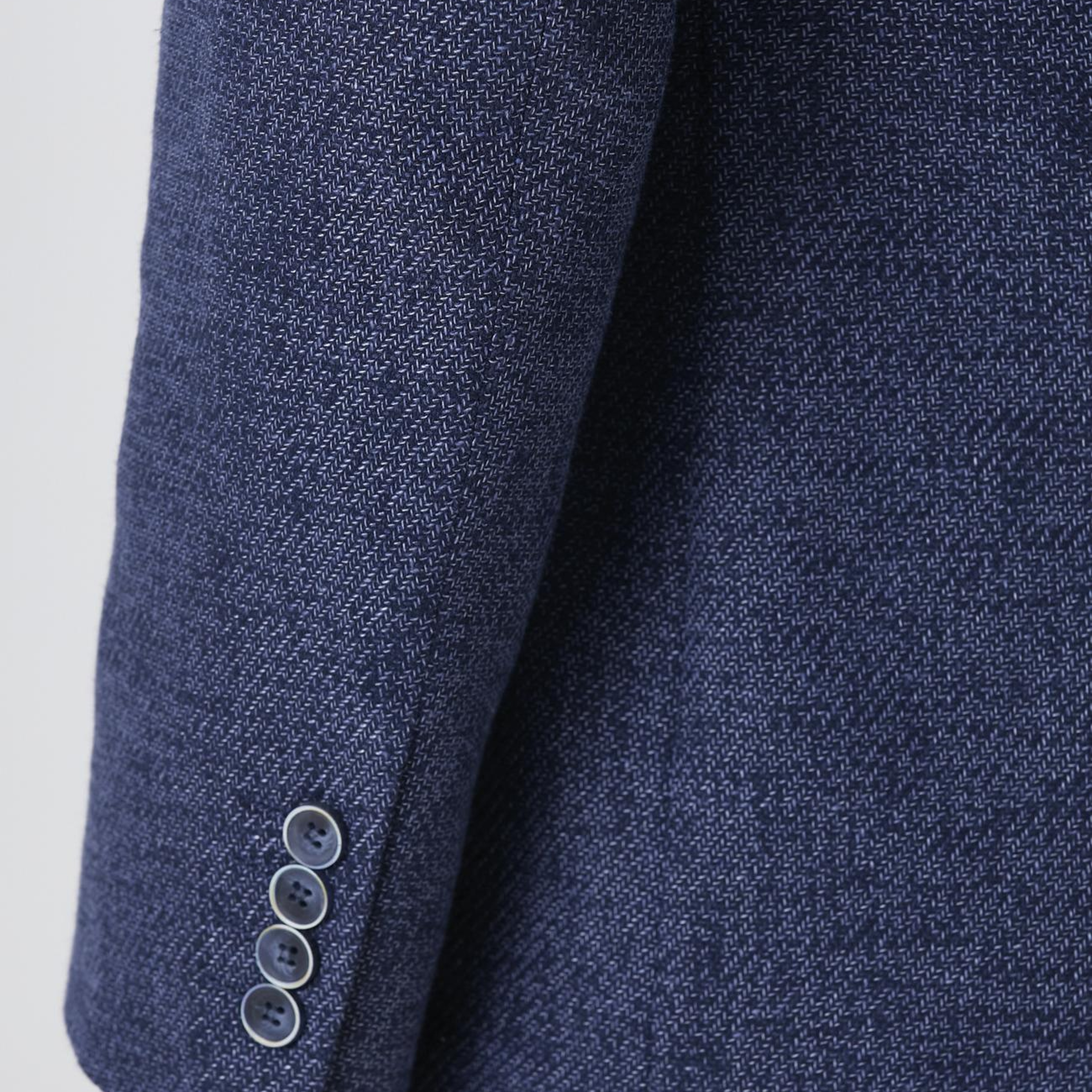 Network Erkek Lacivert Slim Fit Jakarlı Dokuma Ceket