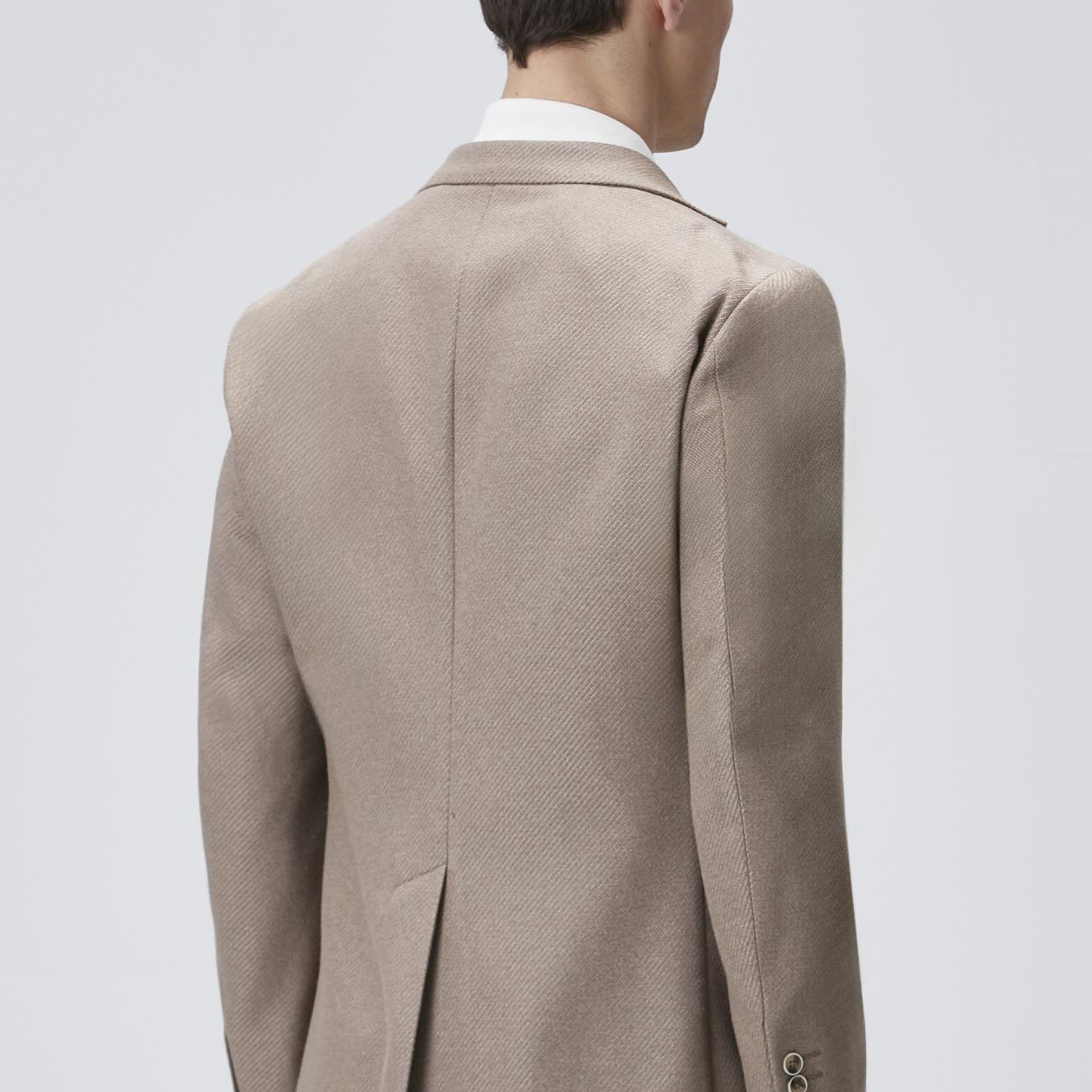 Network Erkek Kahverengi Slim Fit Jakarlı Dokuma Ceket