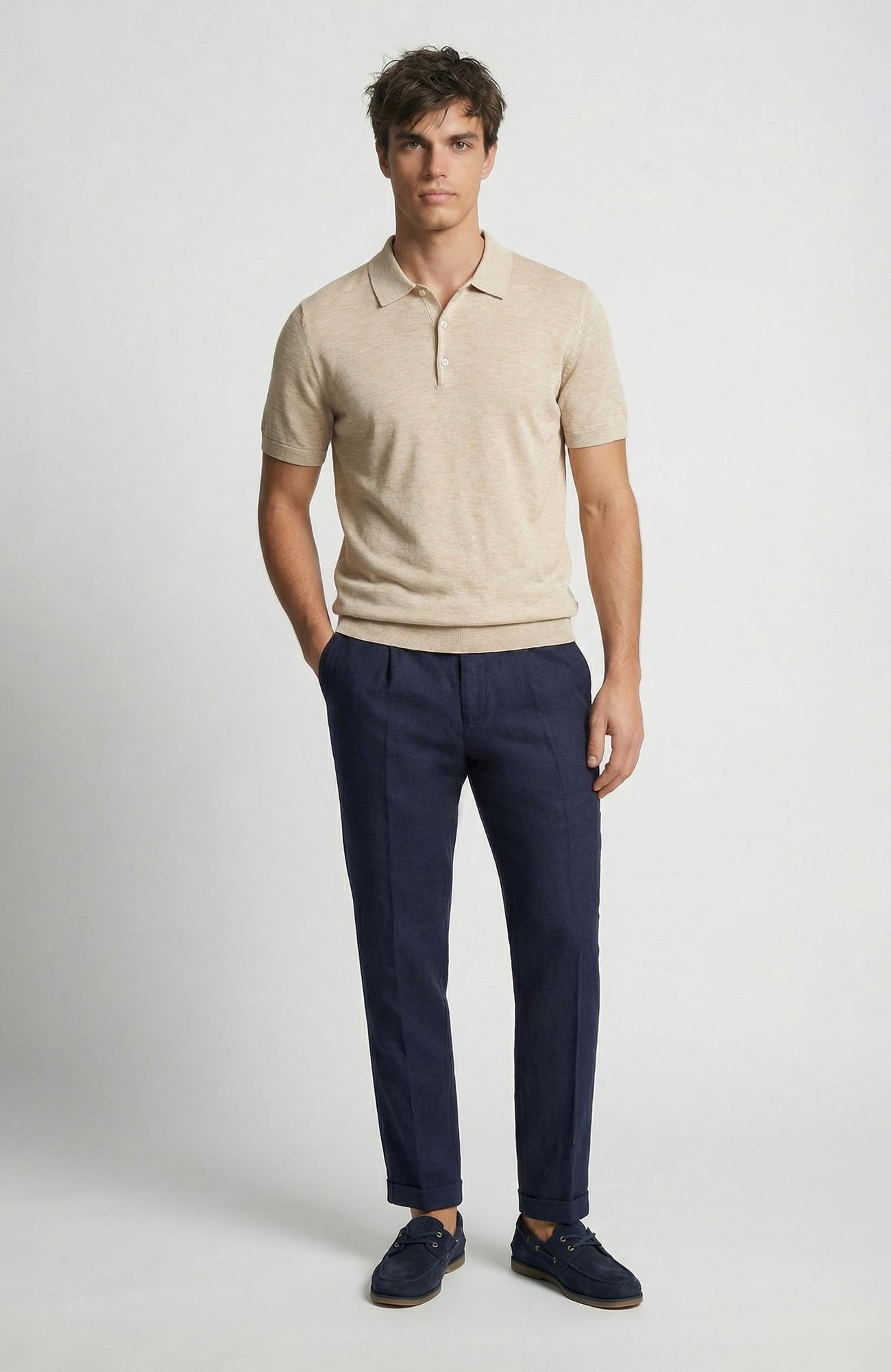 Network Erkek Lacivert Keten Jogger Pantolon