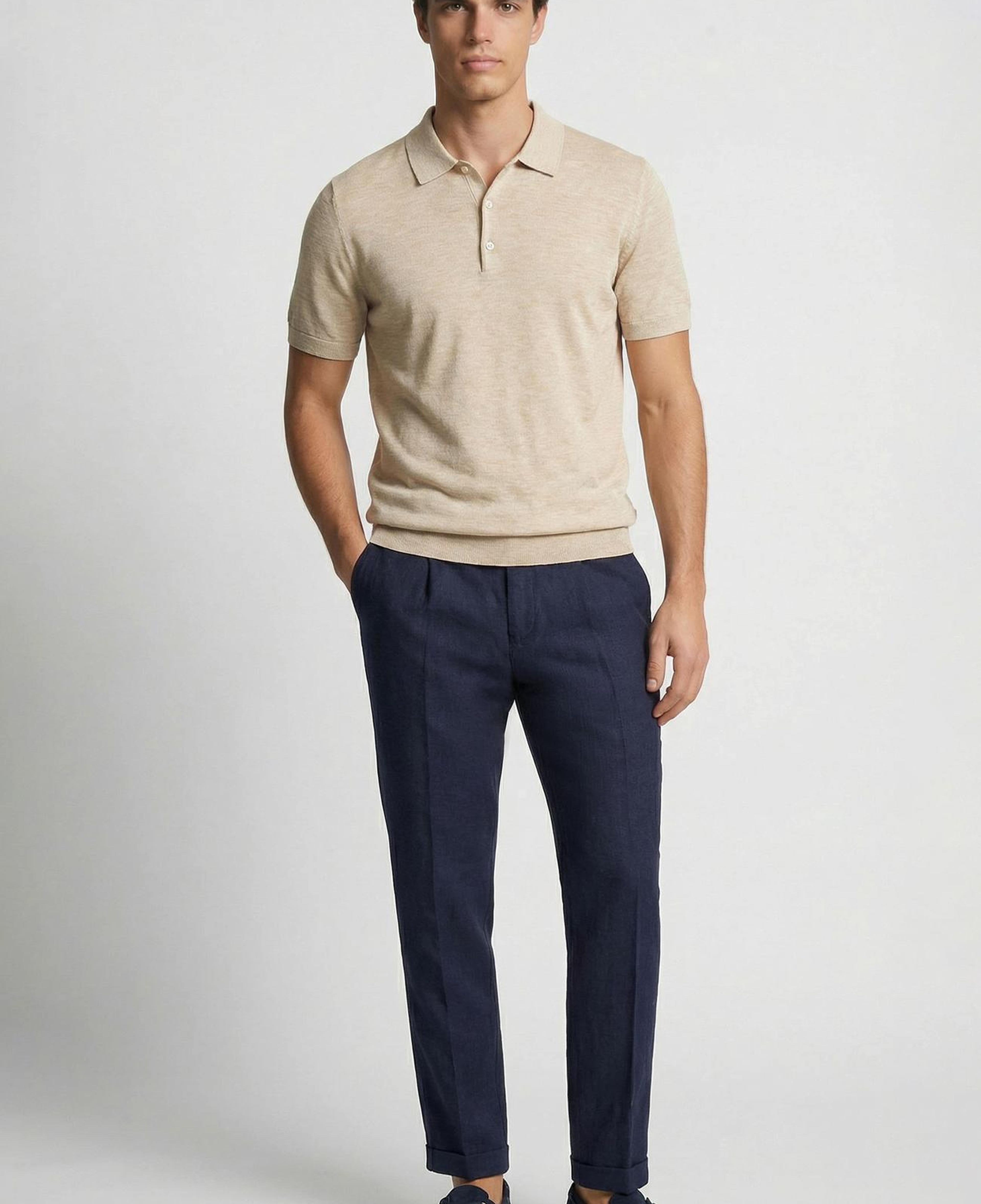 Network Erkek Lacivert Keten Jogger Pantolon