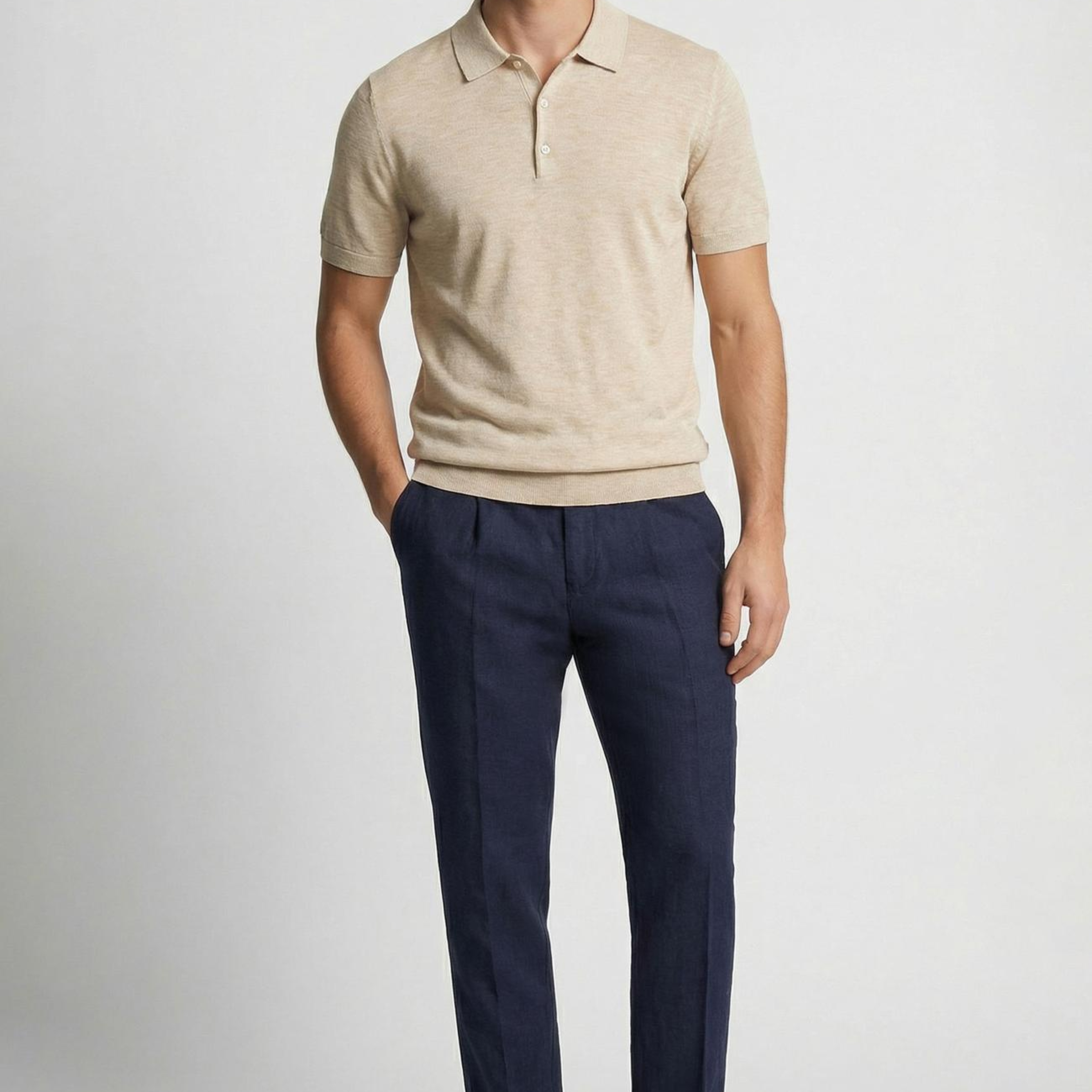 Network Erkek Lacivert Keten Jogger Pantolon