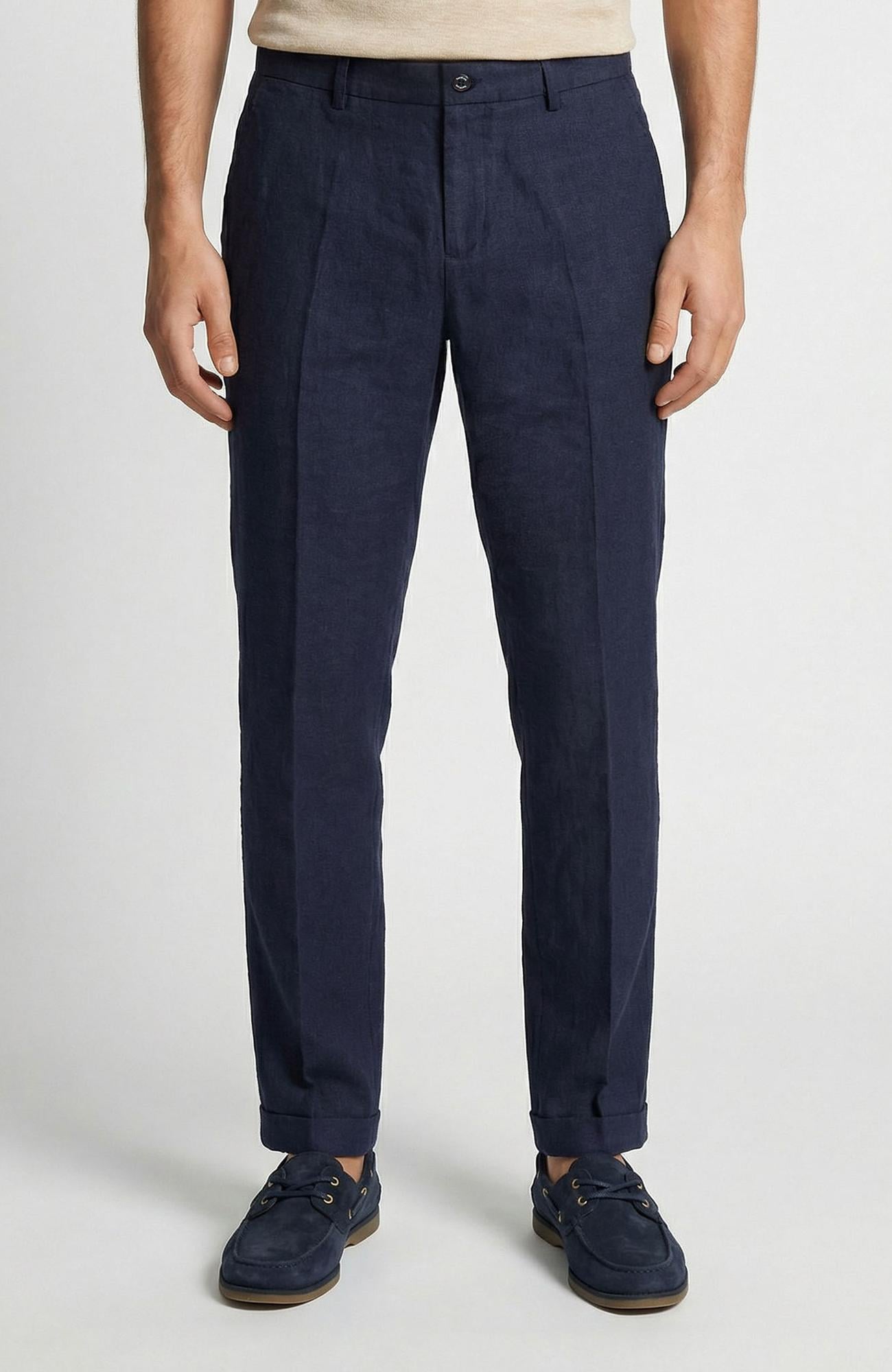 Network Erkek Lacivert Keten Jogger Pantolon