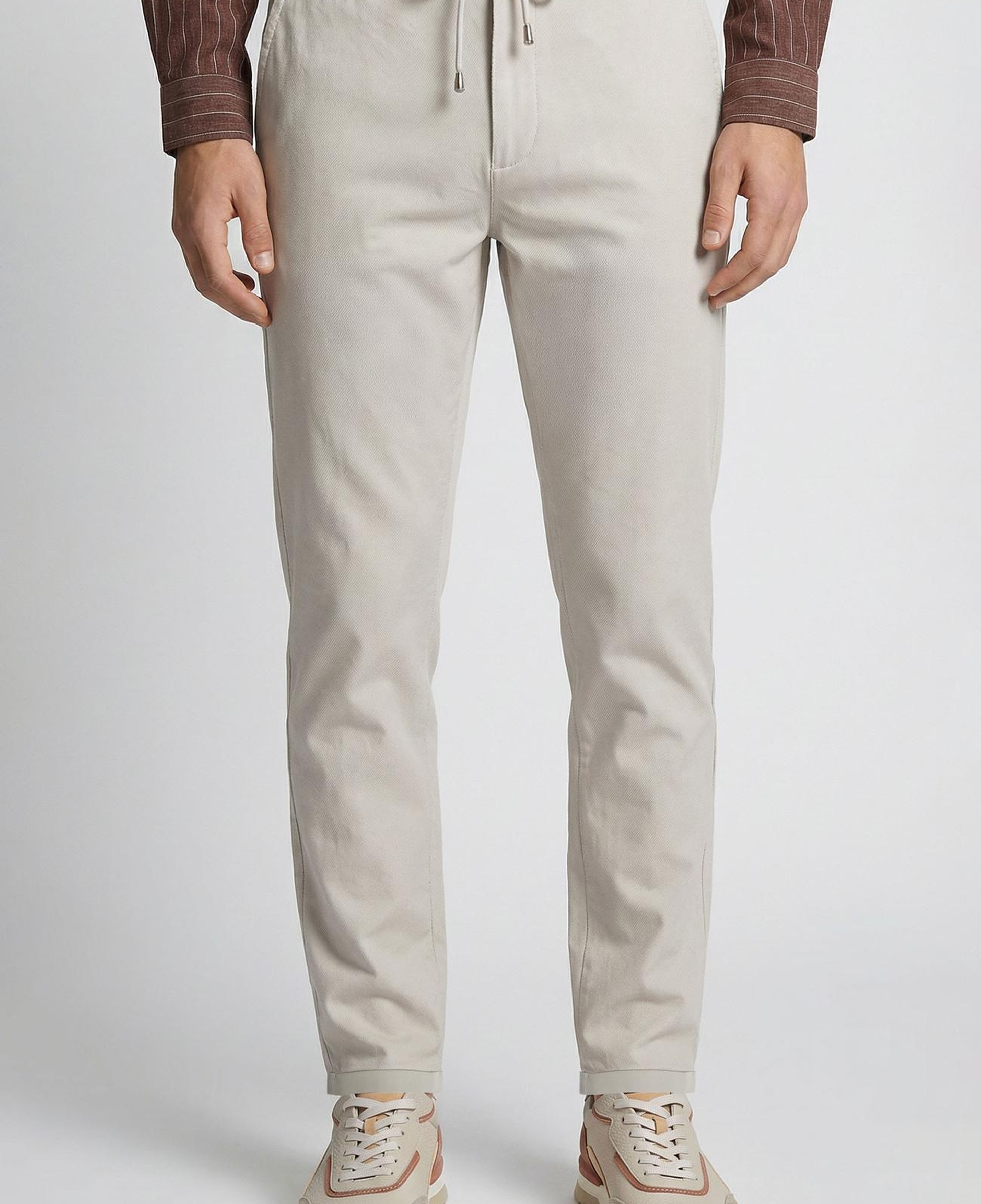 Network Erkek Taş Diyagonal Desenli Jogger Pantolon
