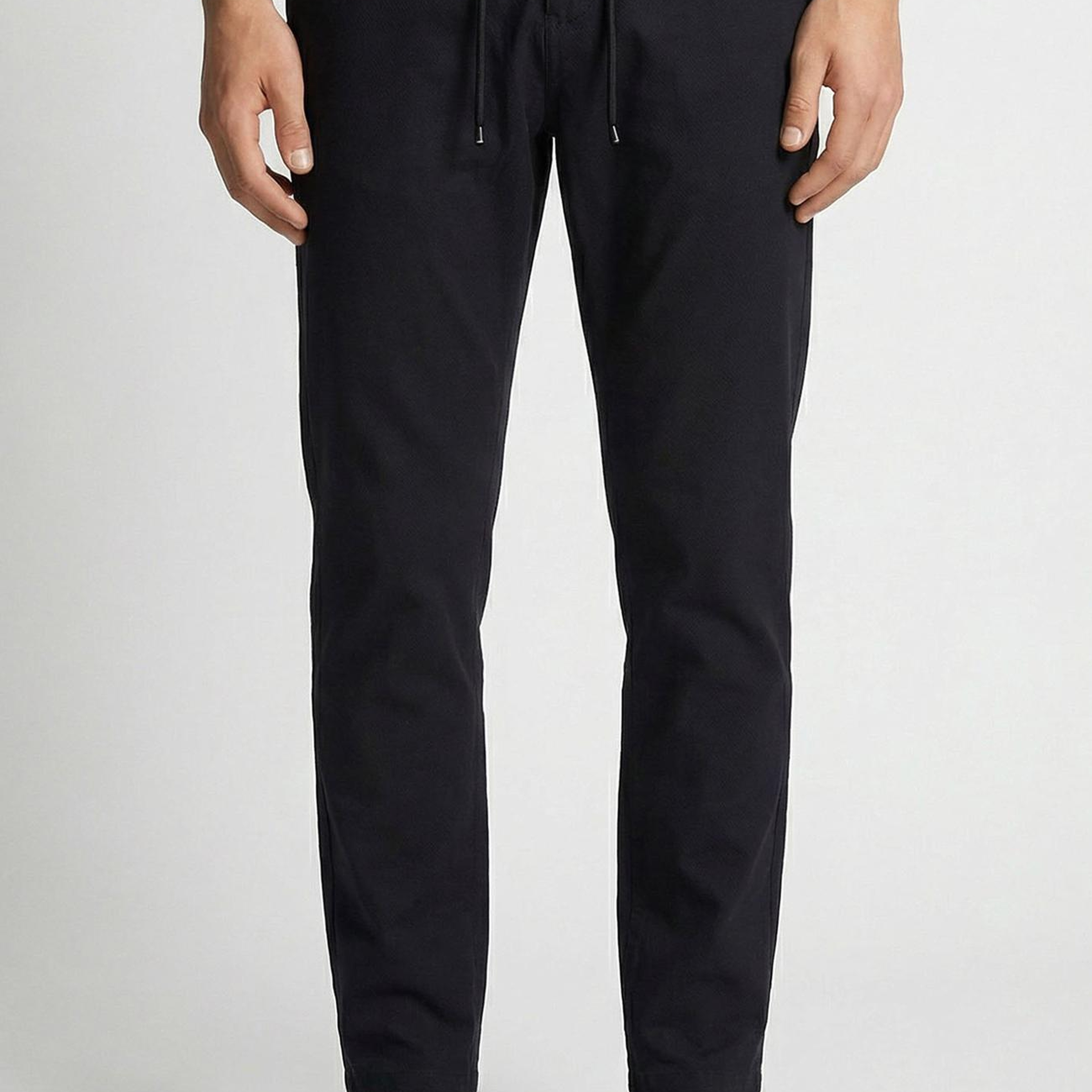 Network Erkek Siyah Diyagonal Jogger Pantolon
