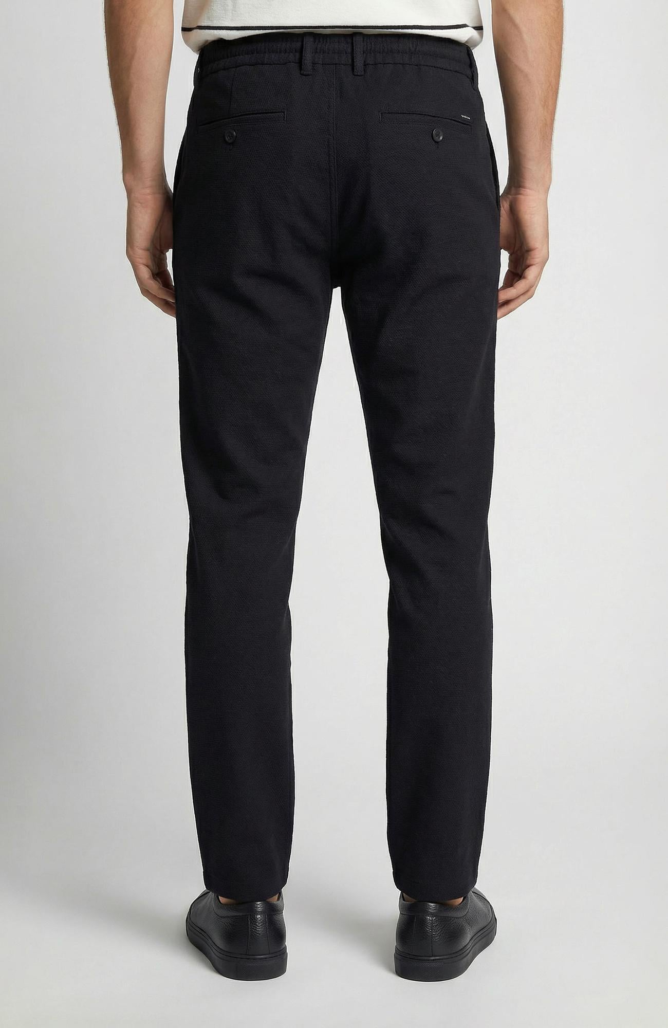 Network Erkek Siyah Diyagonal Jogger Pantolon