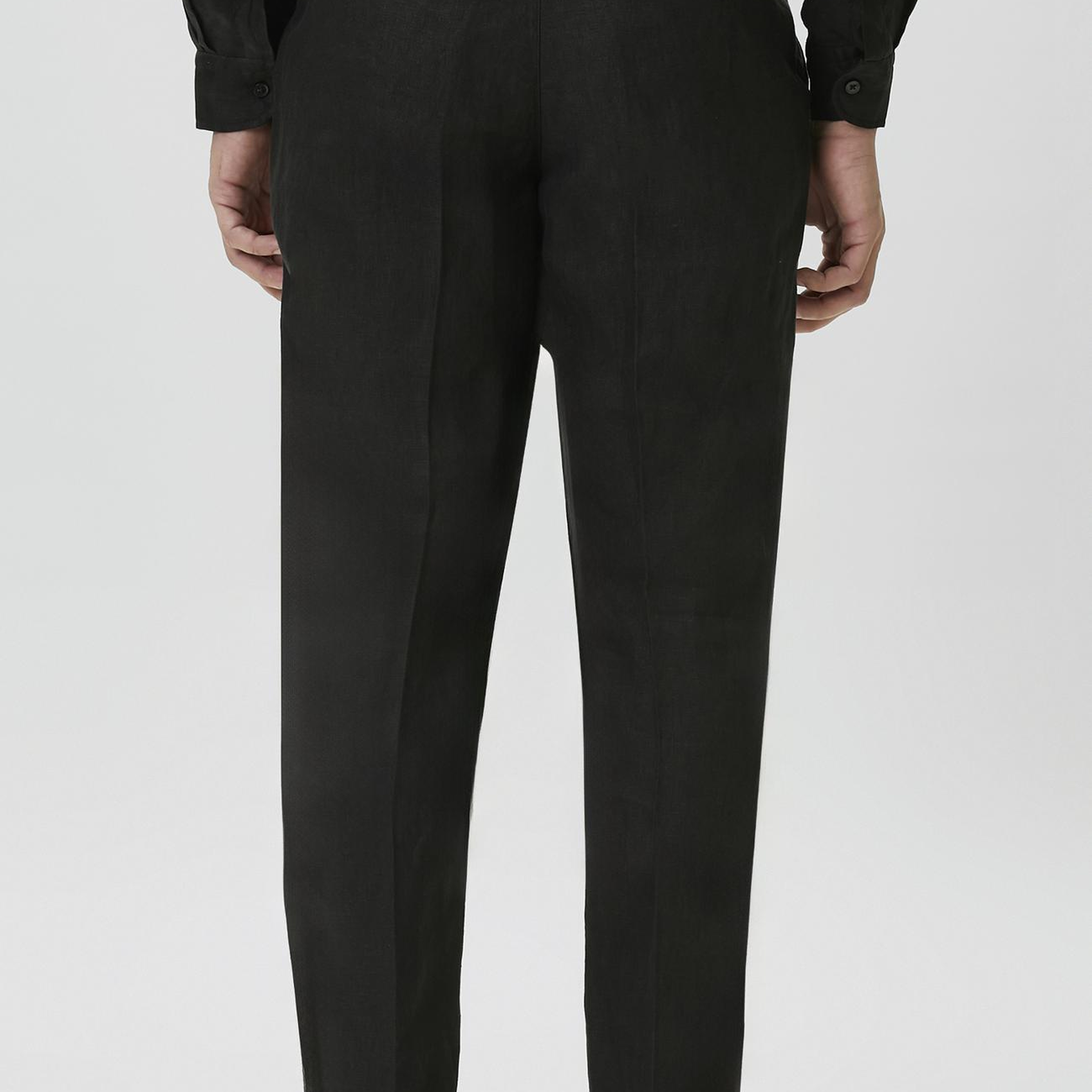 Network Erkek Siyah Keten Jogger Pantolon