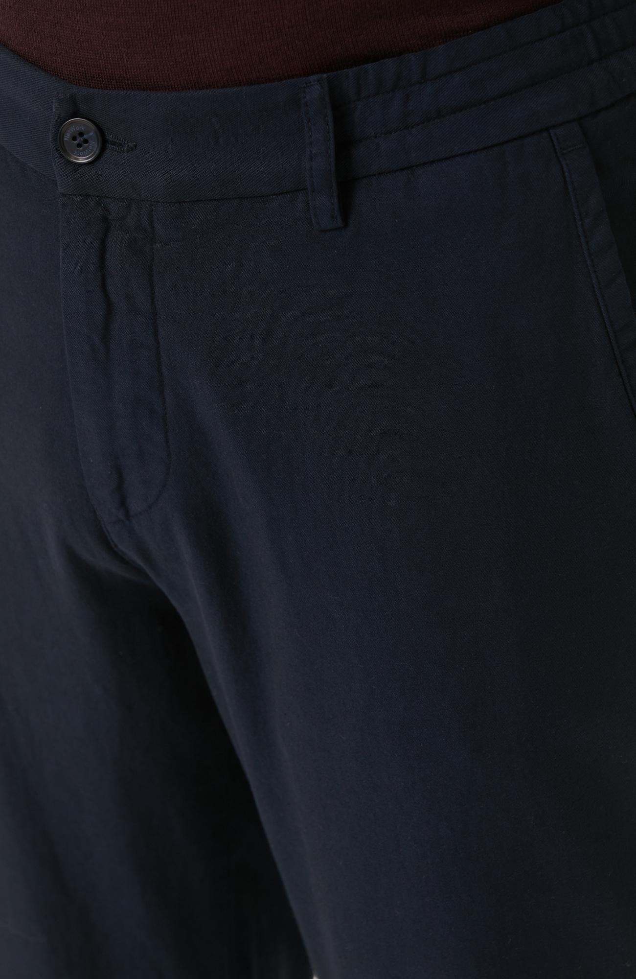 Network Erkek Lacivert Diyagonal Lyocell Karışımlı Jogger Pantolon
