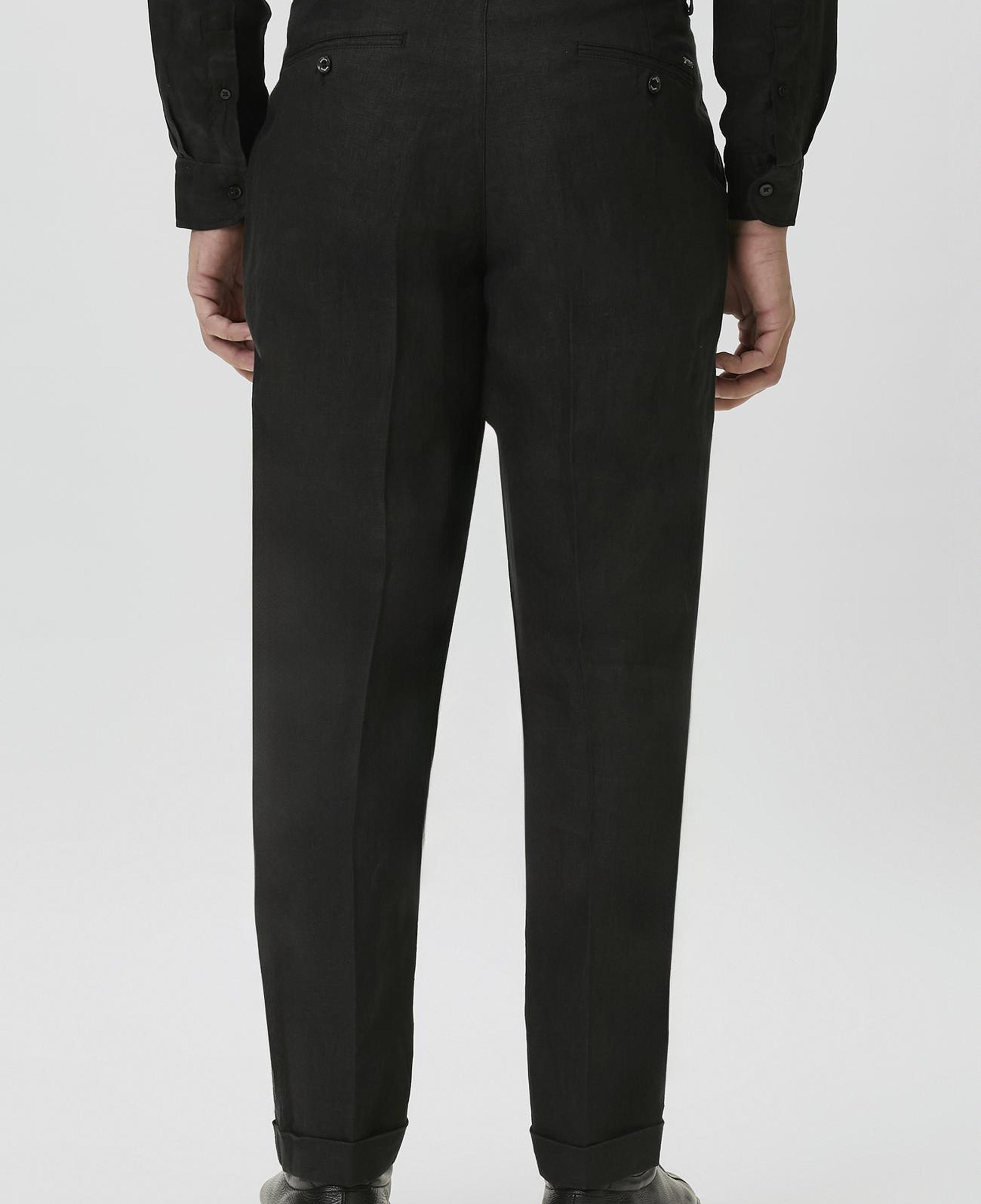 Network Erkek Siyah Keten Jogger Pantolon