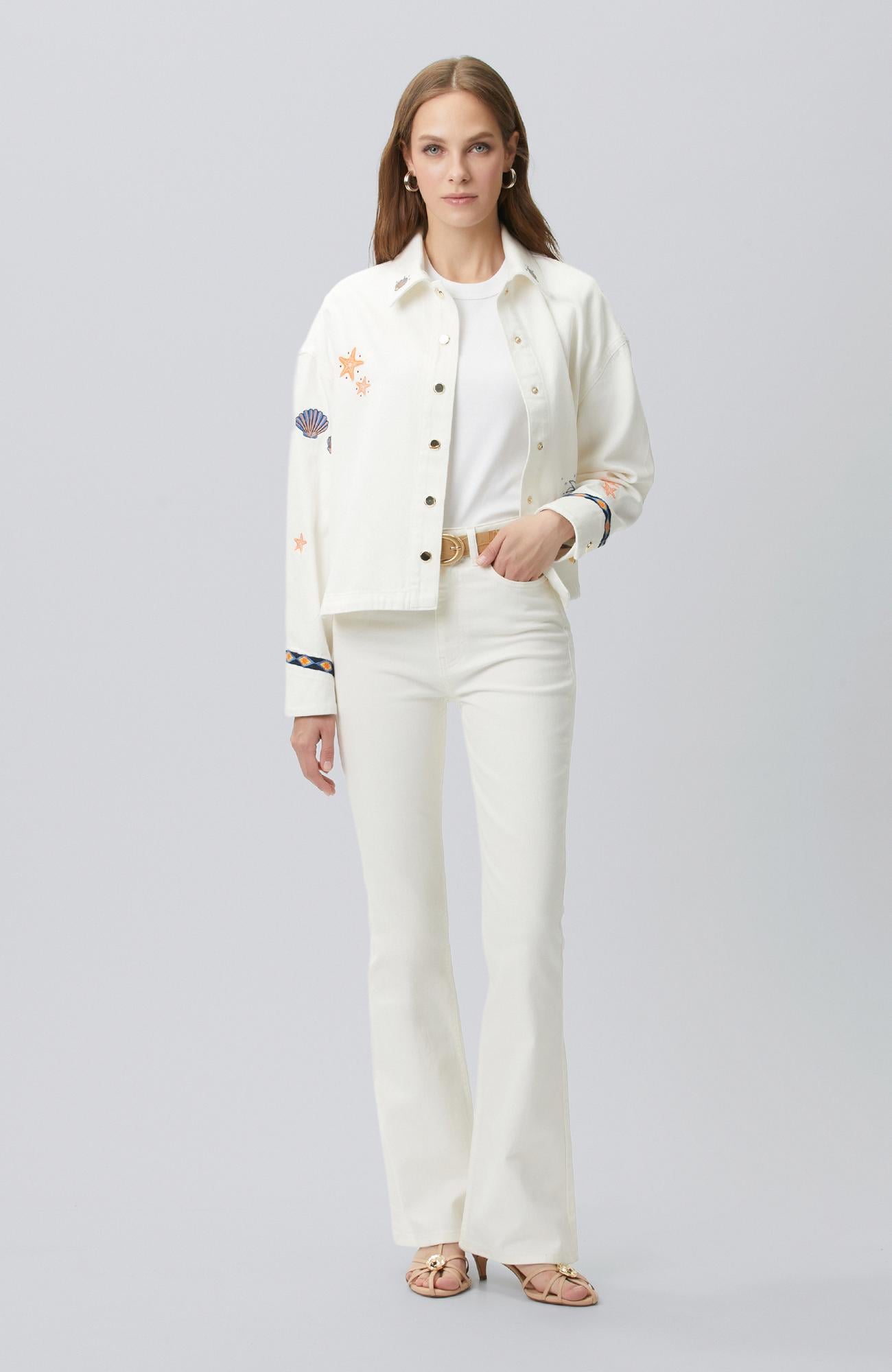Network Kadın Flare Denim Pantolon