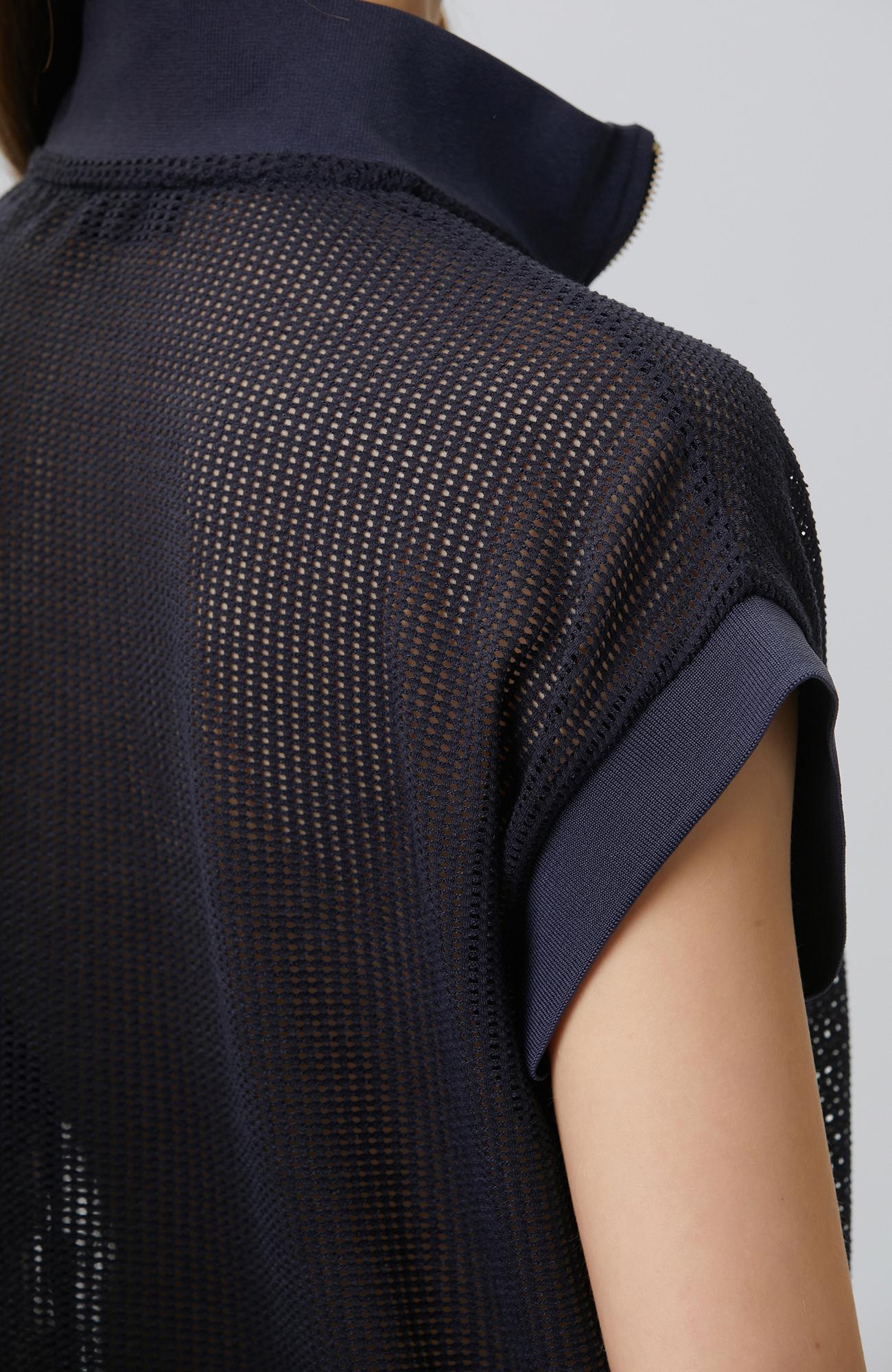 Network Kadın İndigo File Görünümlü Sweatshirt
