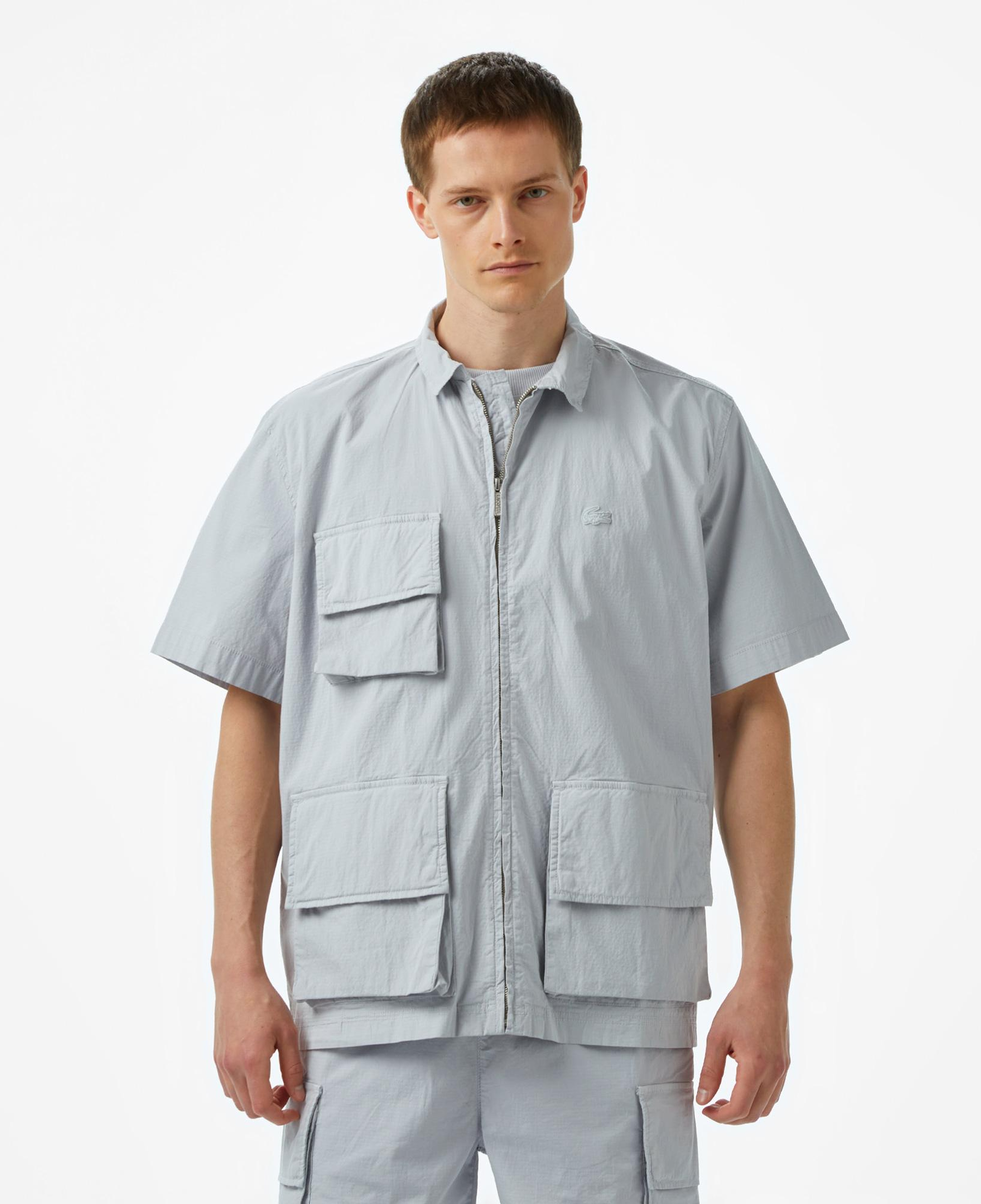 Lacoste House of SuperStep x Lacoste Erkek Gri Gömlek