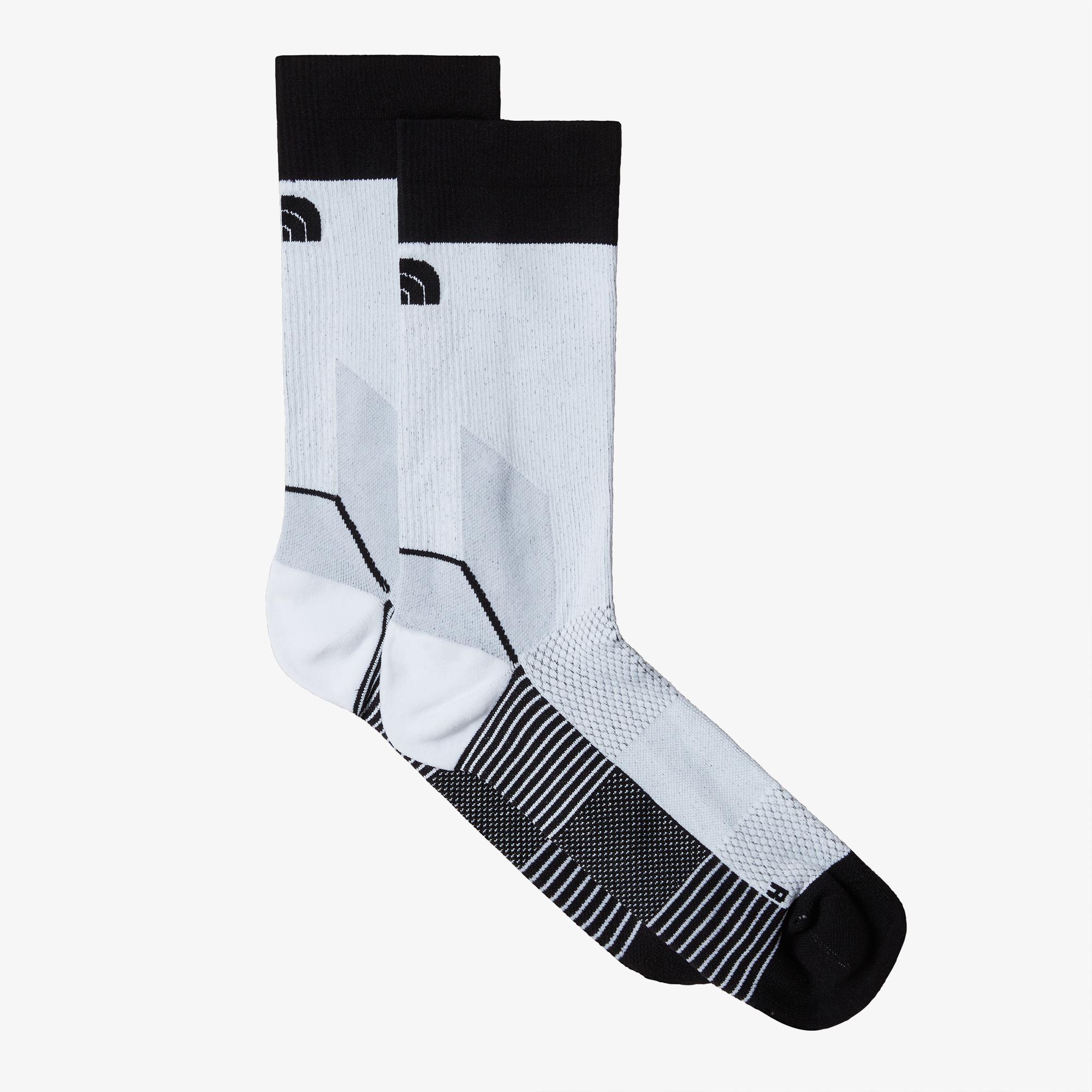 The North Face Trail Run Light Crew Unisex Beyaz Koşu Çorabı