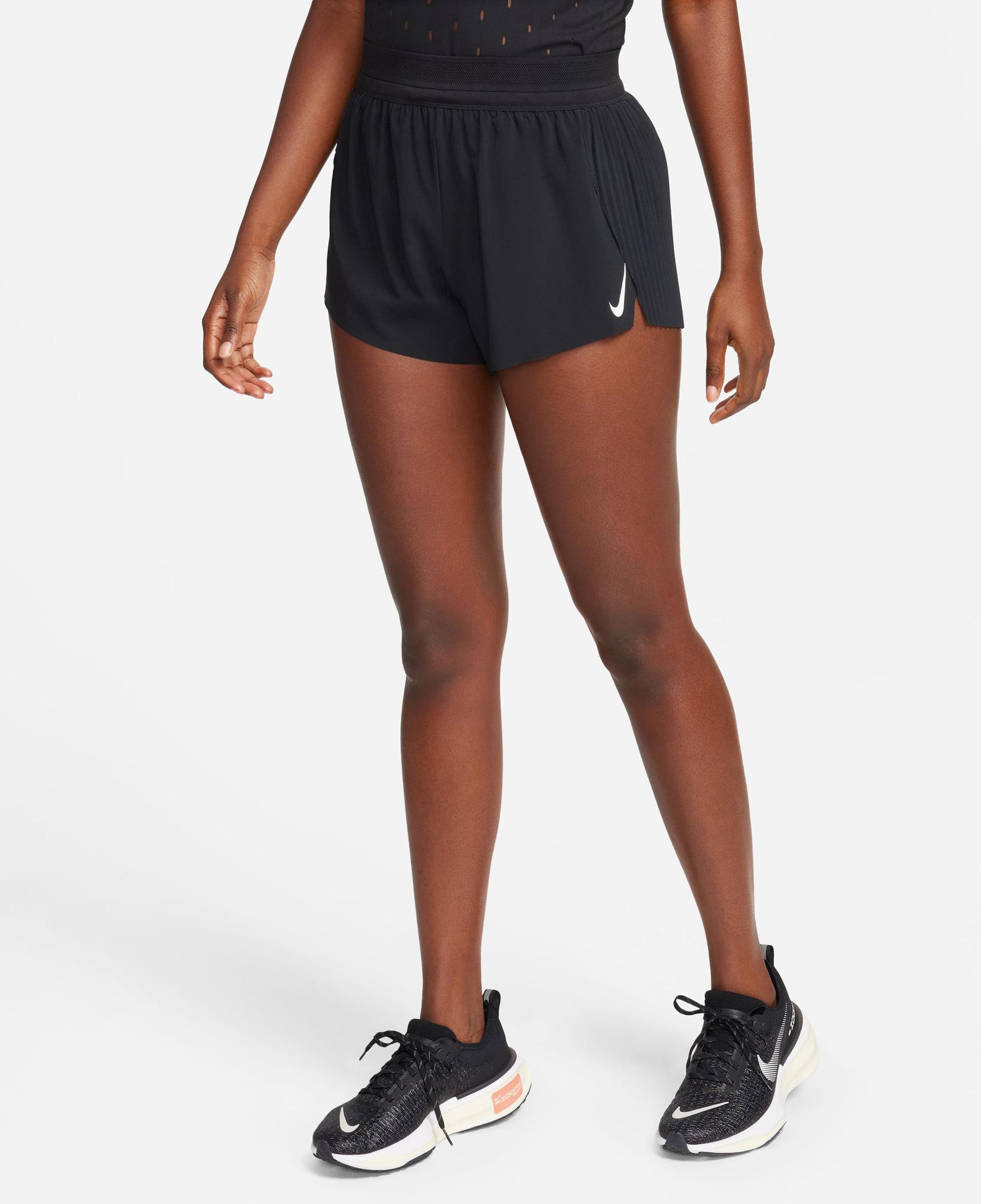 Nike AeroSwift Dri-Fit ADV Mid-Rise 8 cm Kadın Siyah Şort
