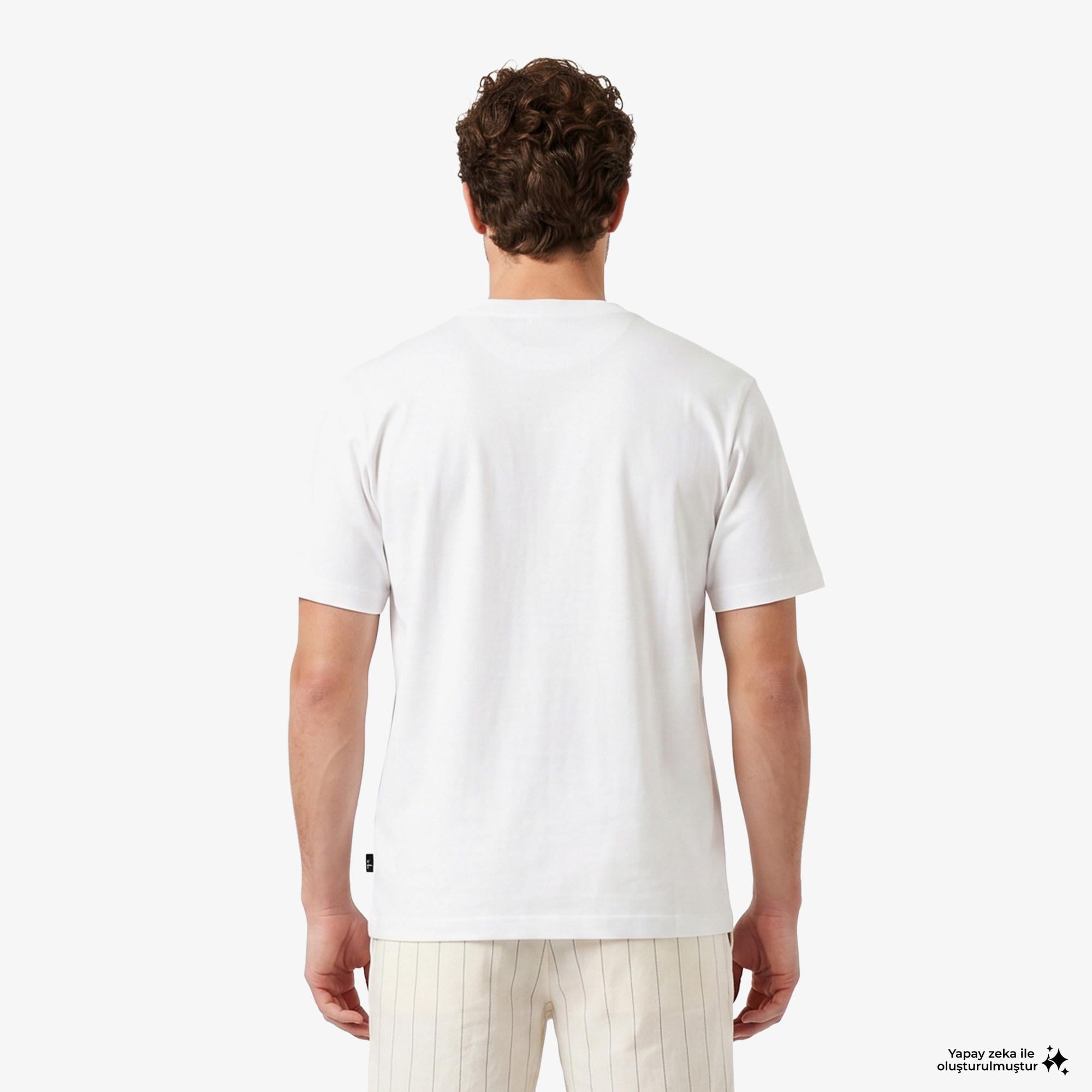 Nautica Erkek Beyaz T-Shirt