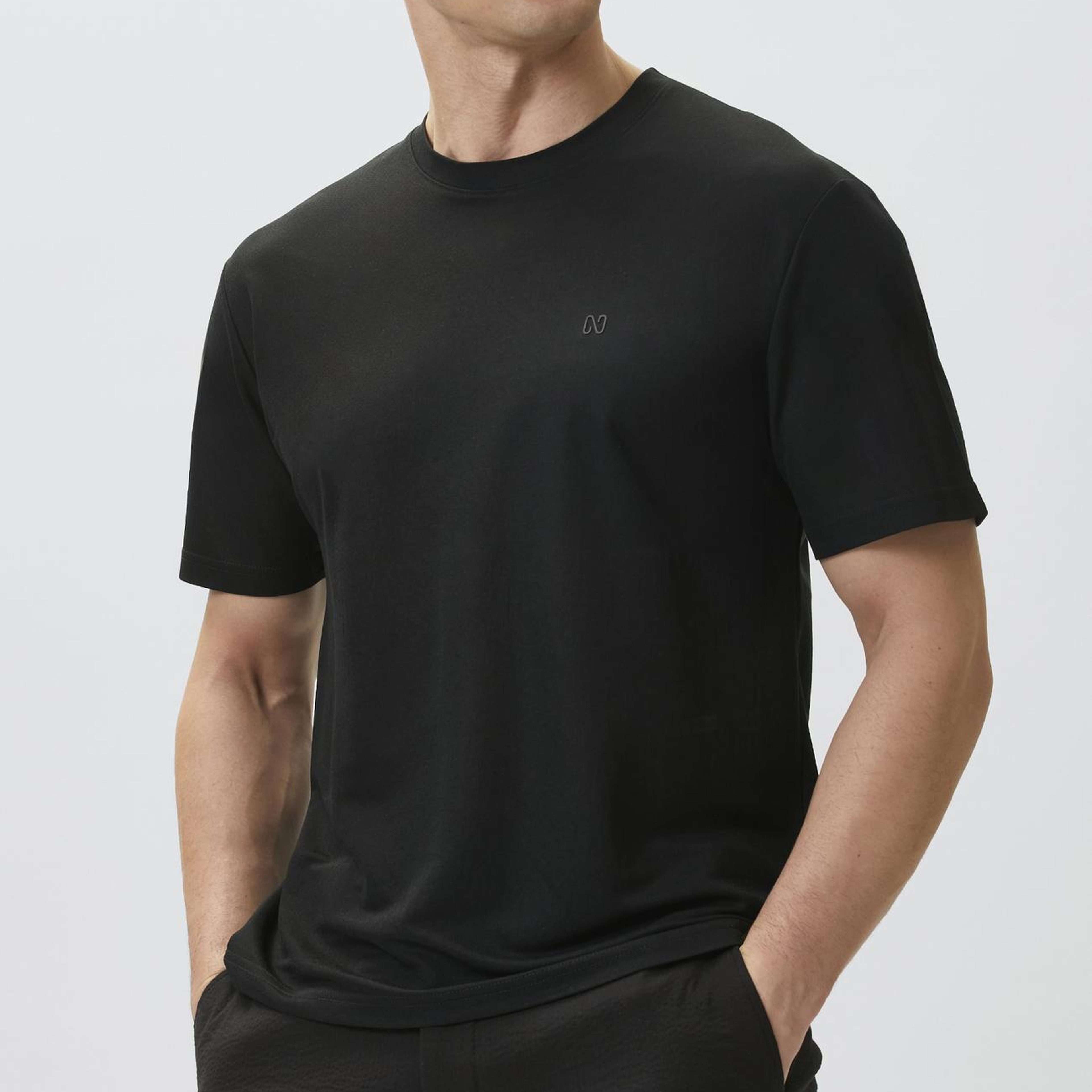 Network Erkek Siyah T-shirt