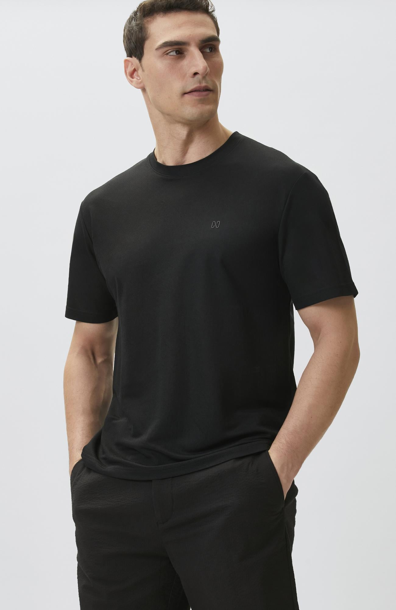 Network Erkek Siyah T-shirt