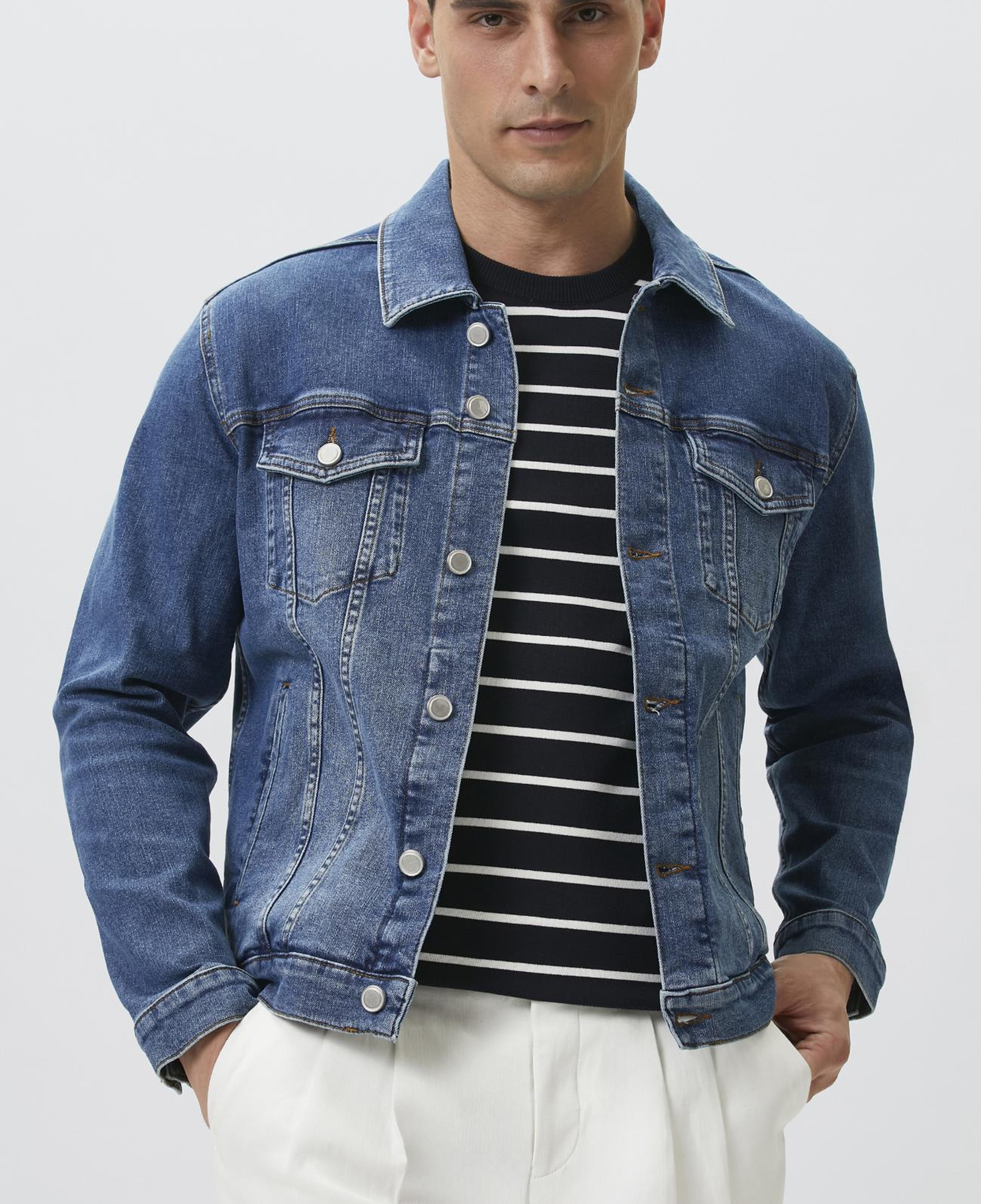 Network Erkek Lacivert Denim Mont