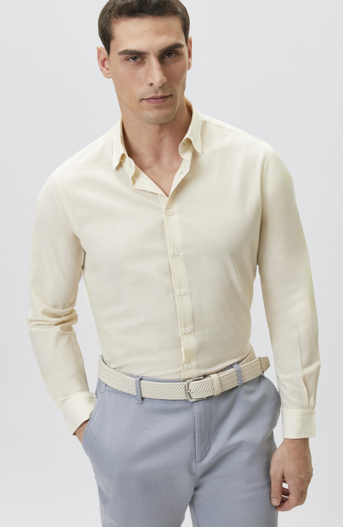 Network Erkek Slim Fit Cotton Gömlek