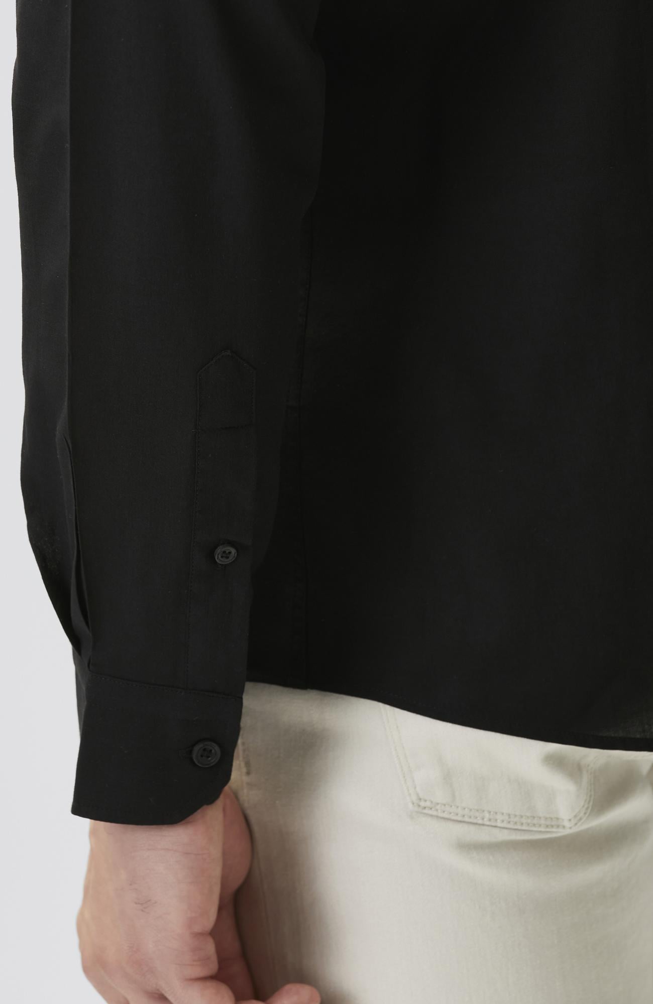 Network Erkek Slim Fit Siyah Cotton Gömlek