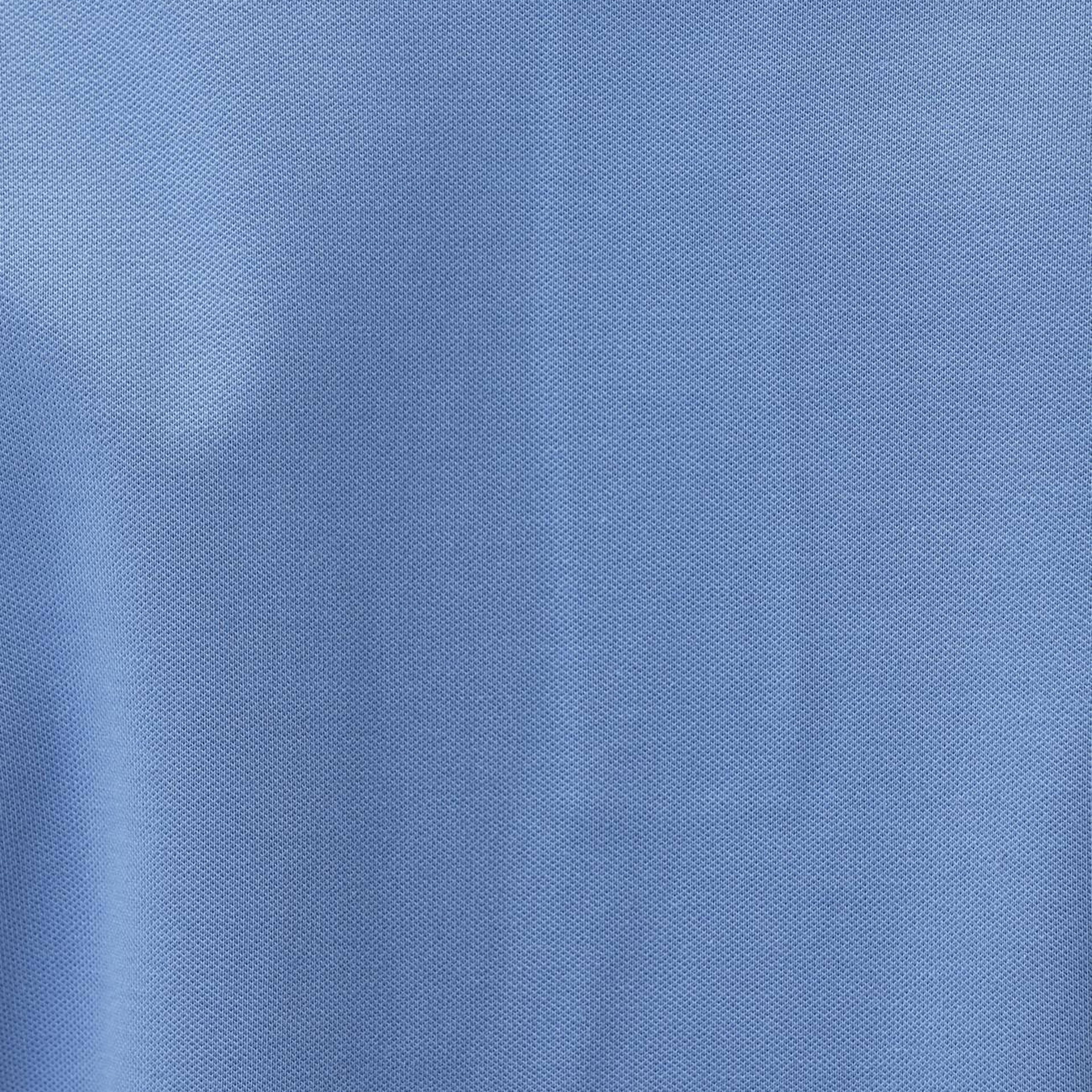 Network Erkek Mavi Polo Yaka Pike T-shirt