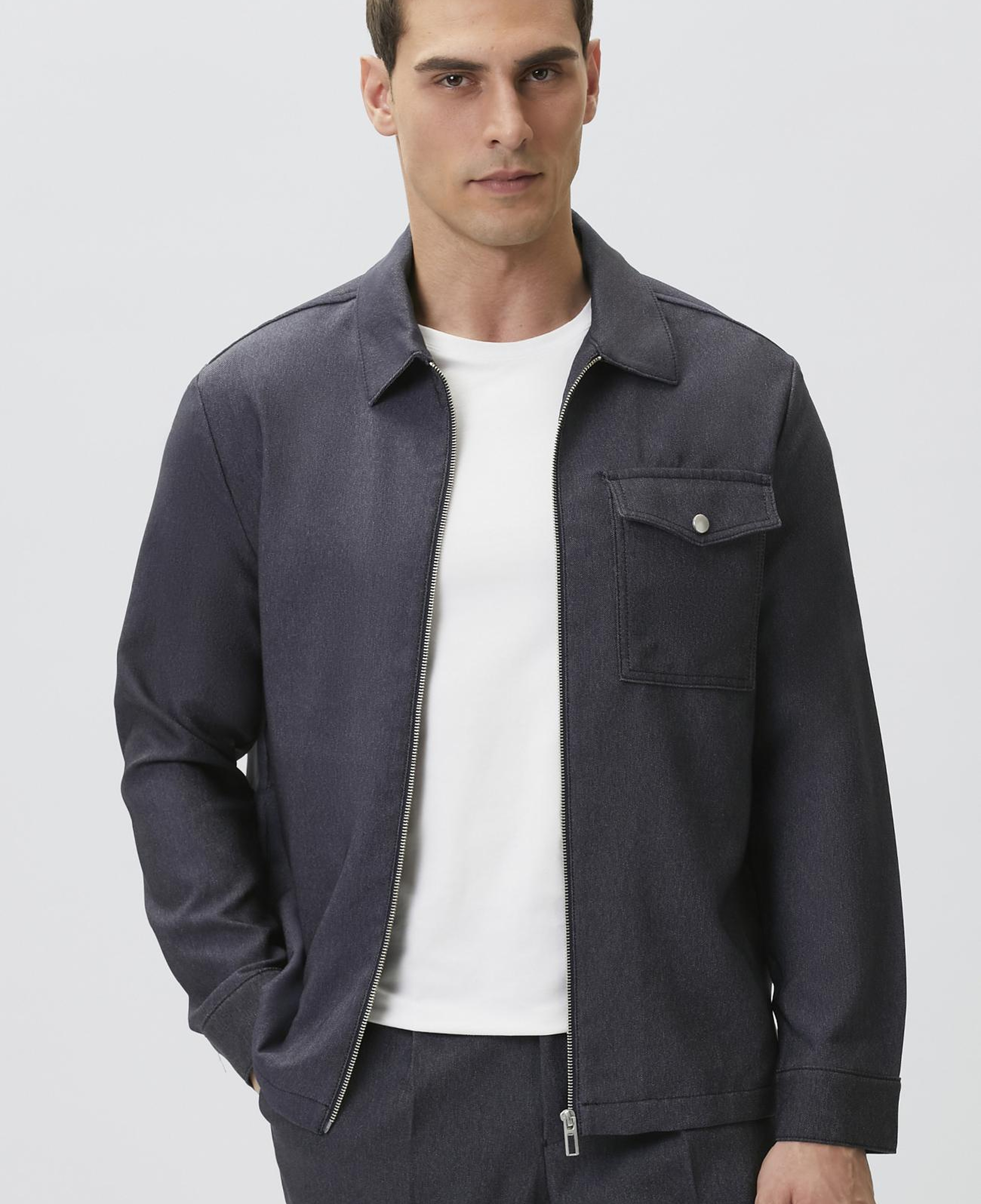 Network Erkek N-Tech Indigo Denim Gömlek