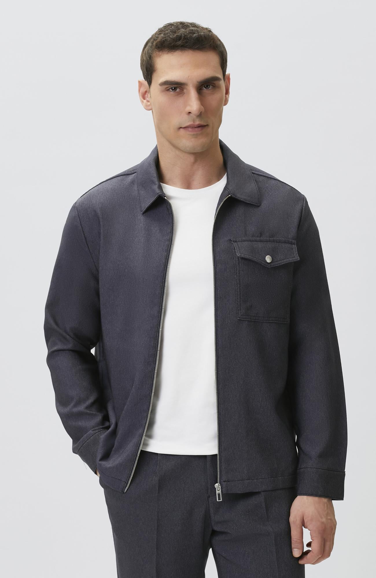 Network Erkek N-Tech Indigo Denim Gömlek