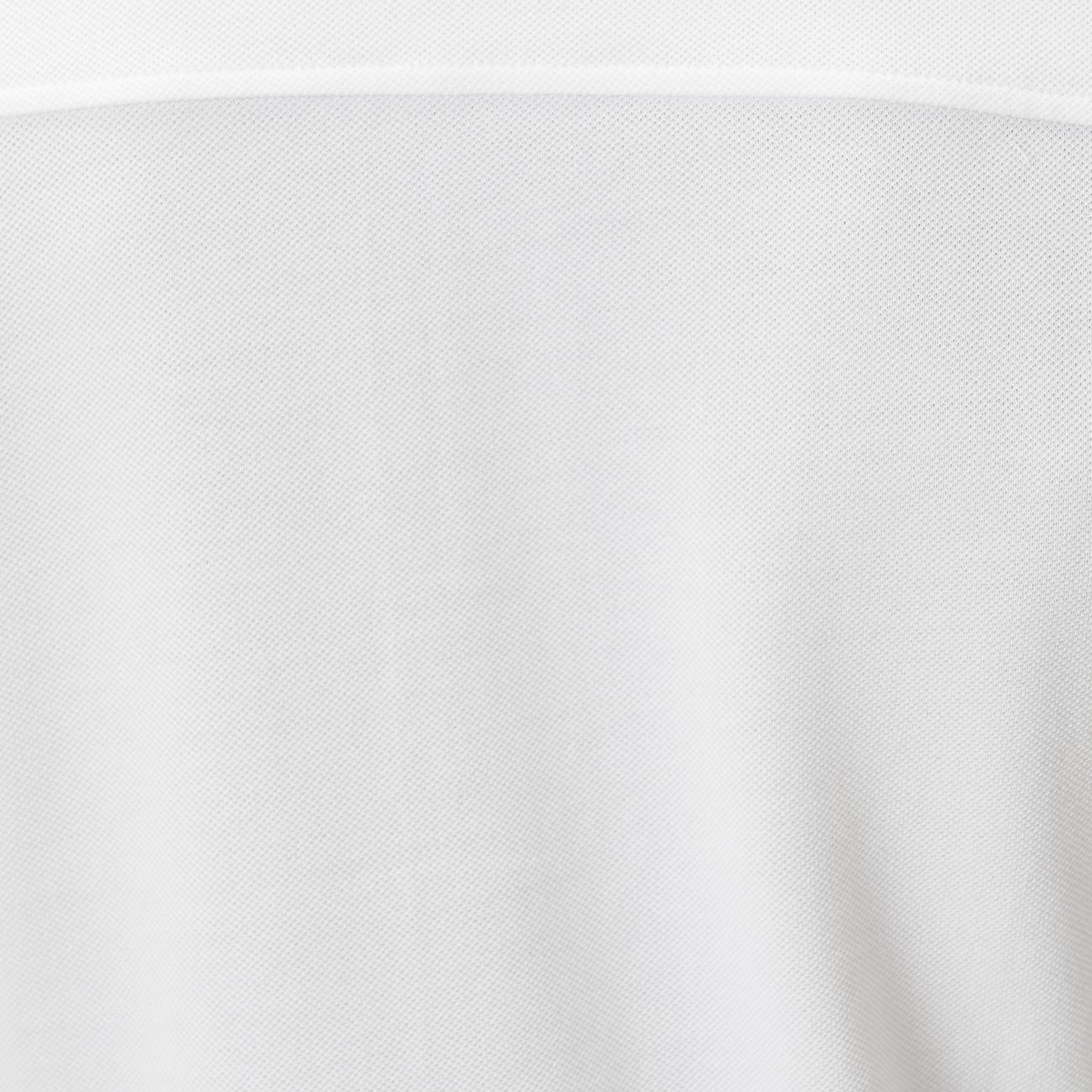 Network Erkek Beyaz Polo Yaka Patı Renkli T-shirt