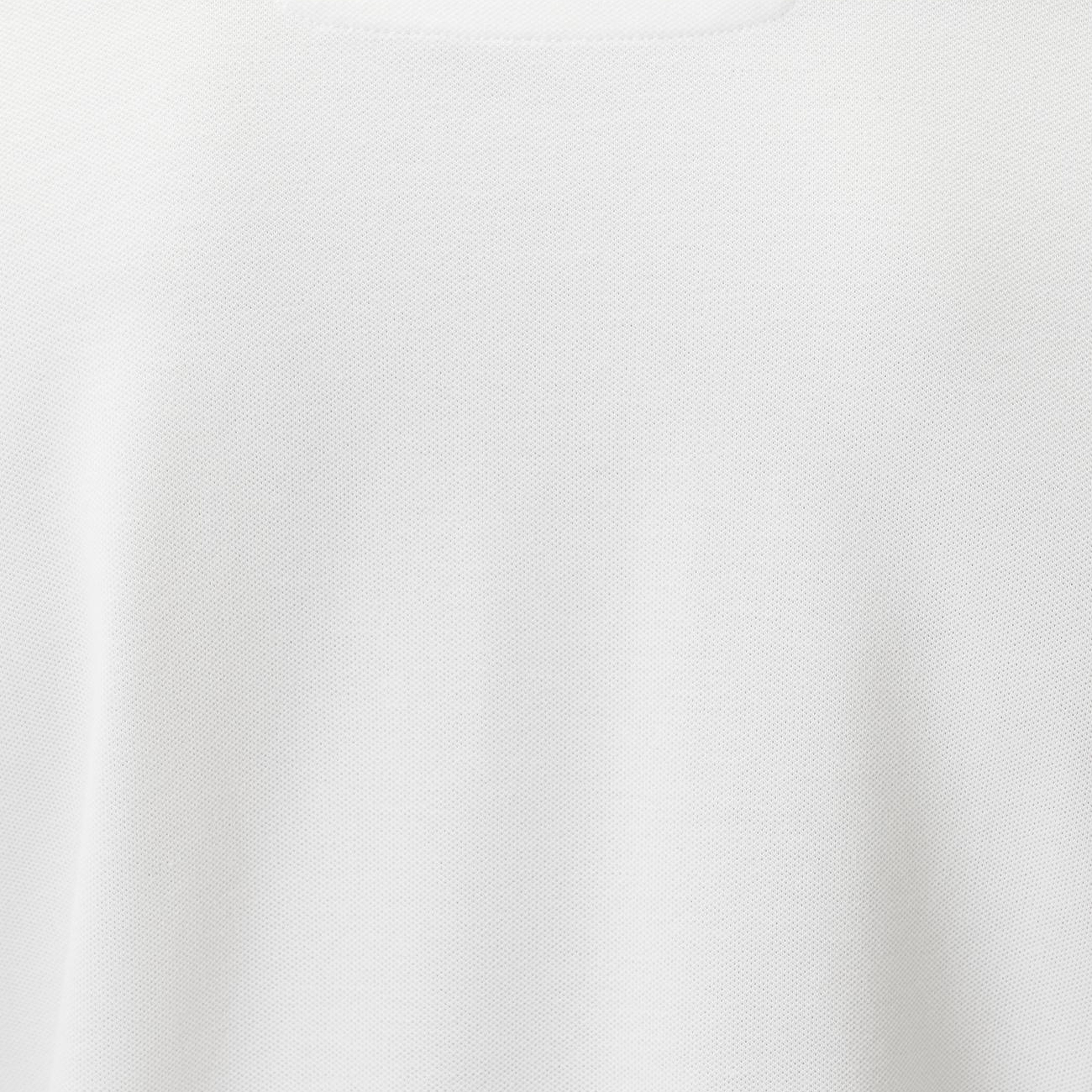 Network Erkek Kırık Beyaz Polo Yaka Pike Desen T-shirt
