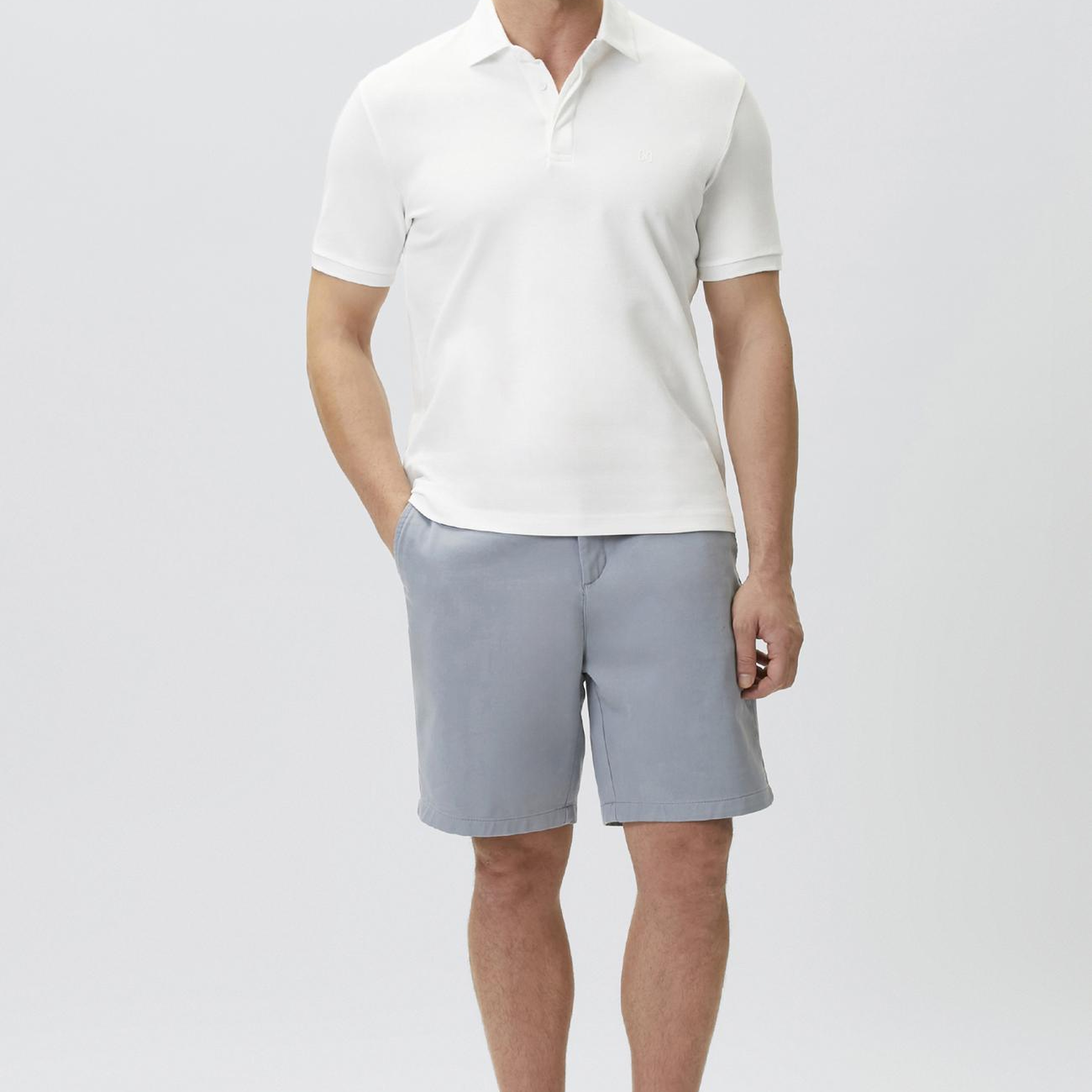 Network Erkek Kırık Beyaz Polo Yaka Pike Desen T-shirt