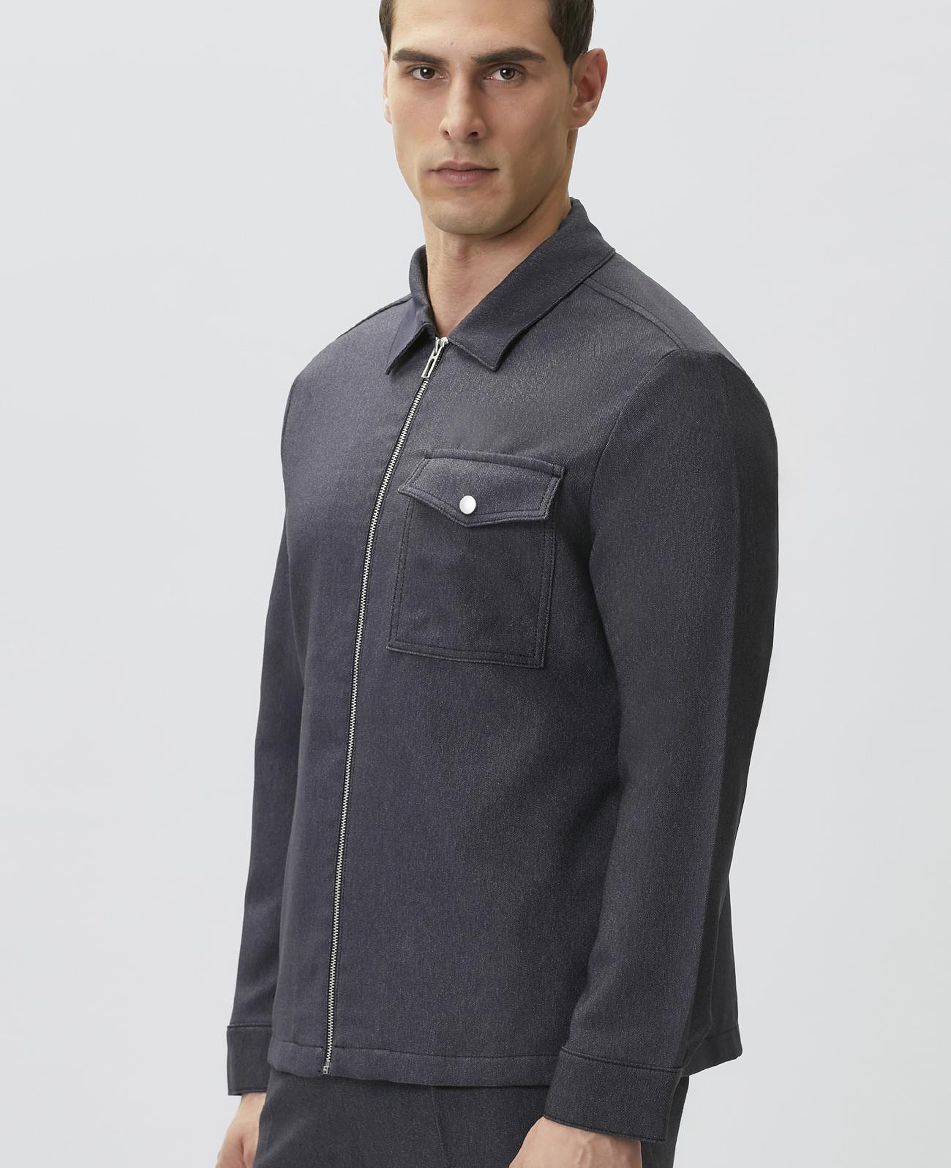 Network Erkek N-Tech Indigo Denim Gömlek