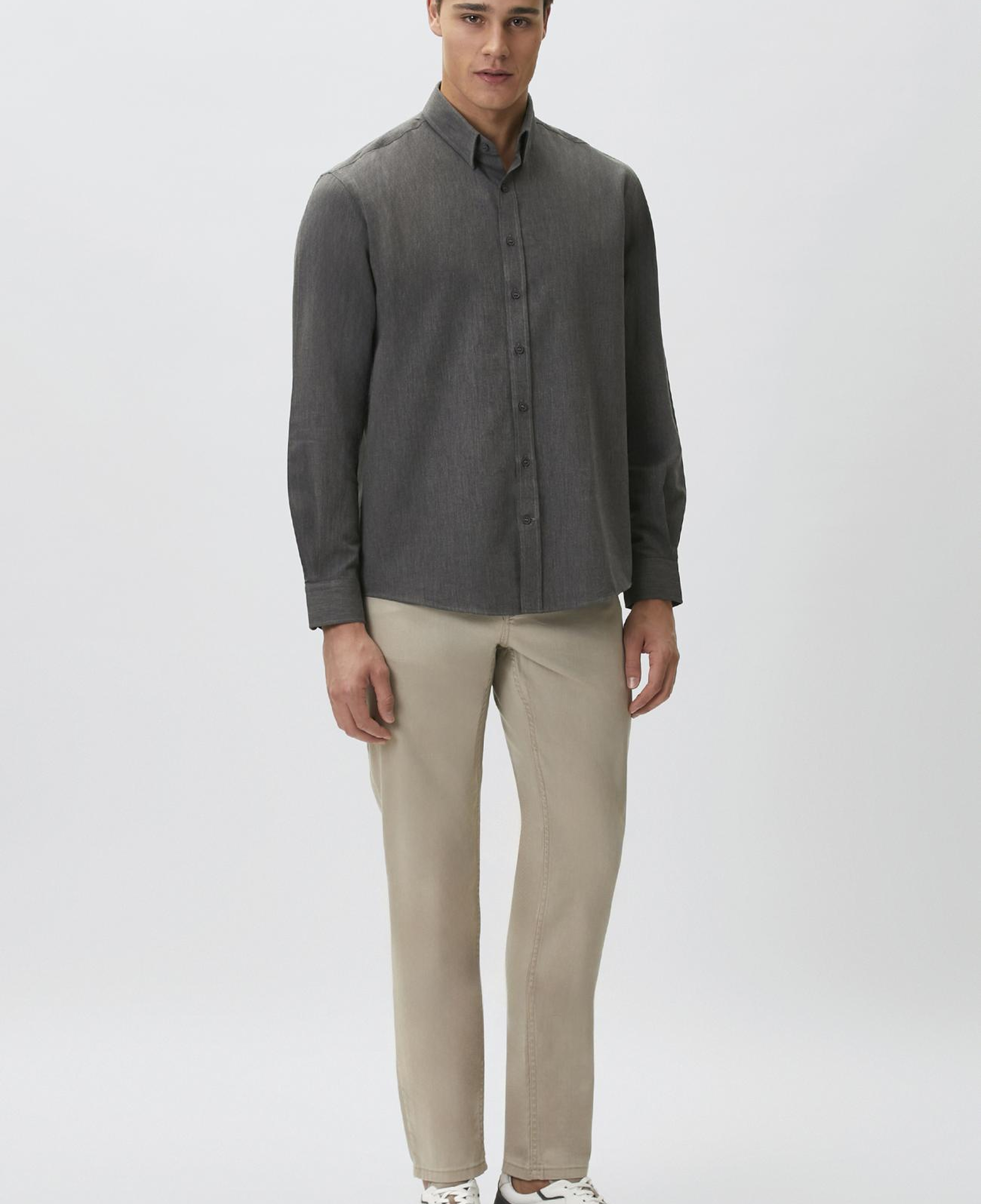 Network Erkek Vizon Slim Fit Denim Pantolon