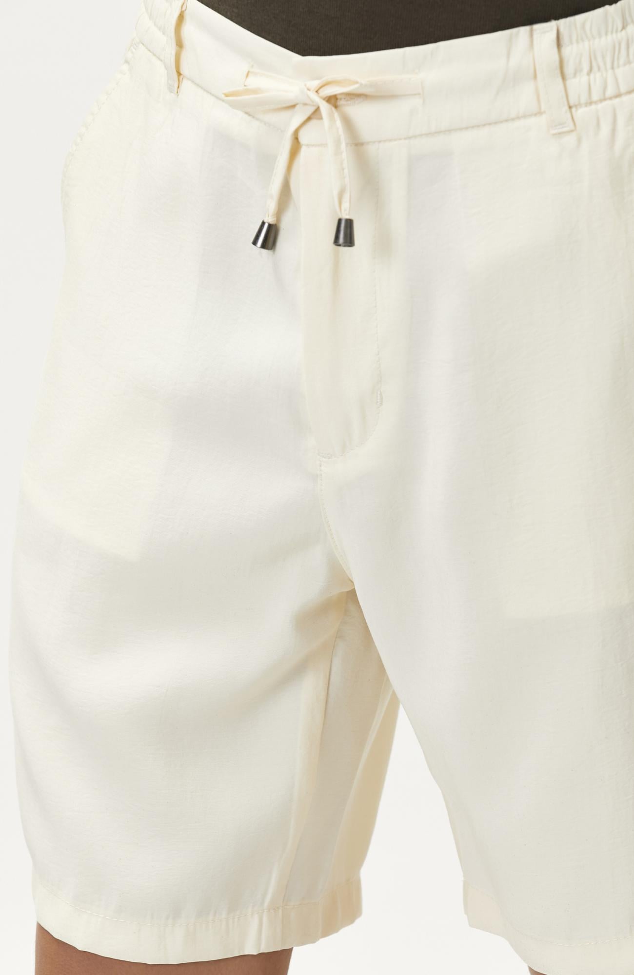 Network Erkek Bej Slim Fit Modal Şort