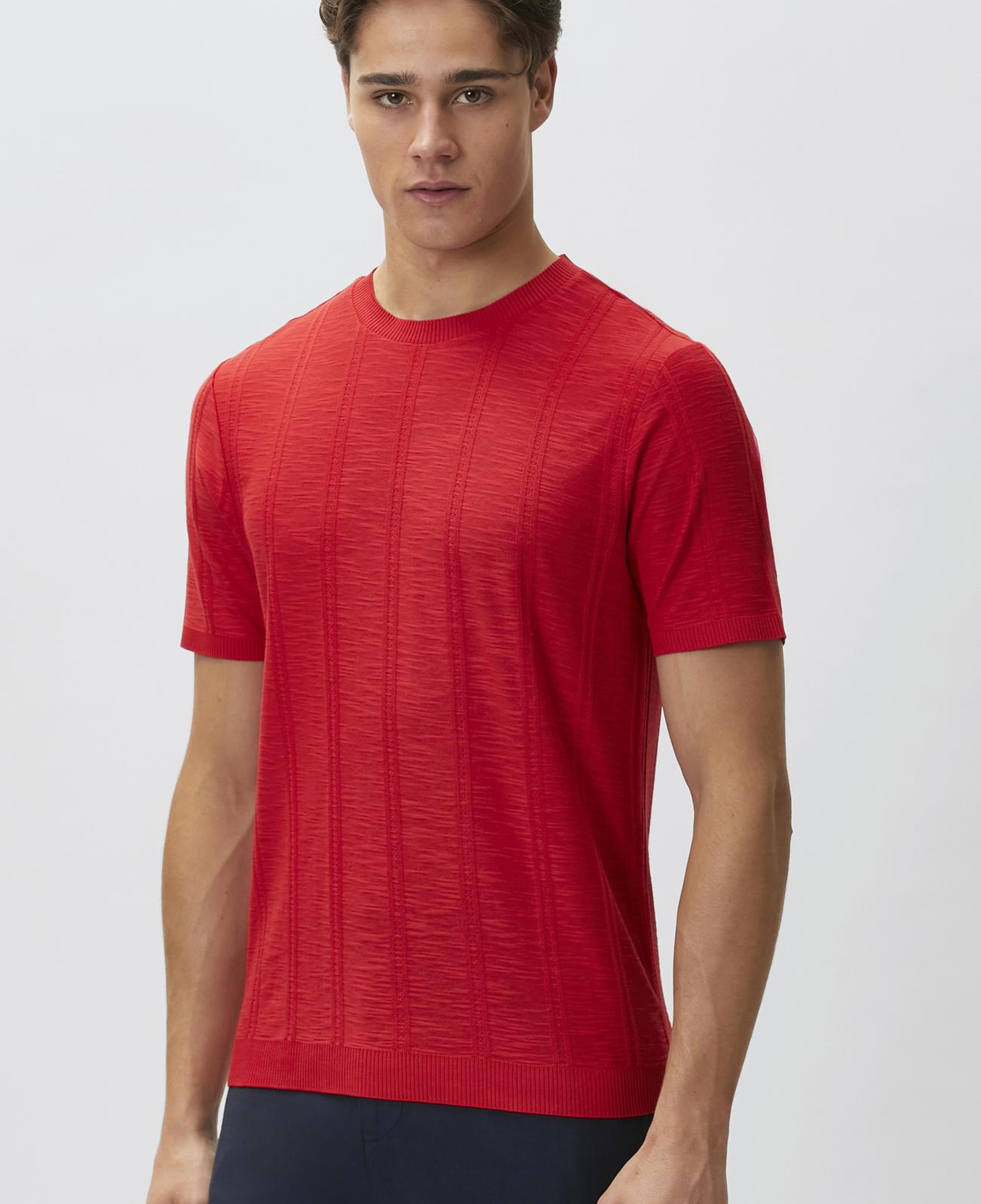 Network Erkek Kırmızı Desenli T-shirt