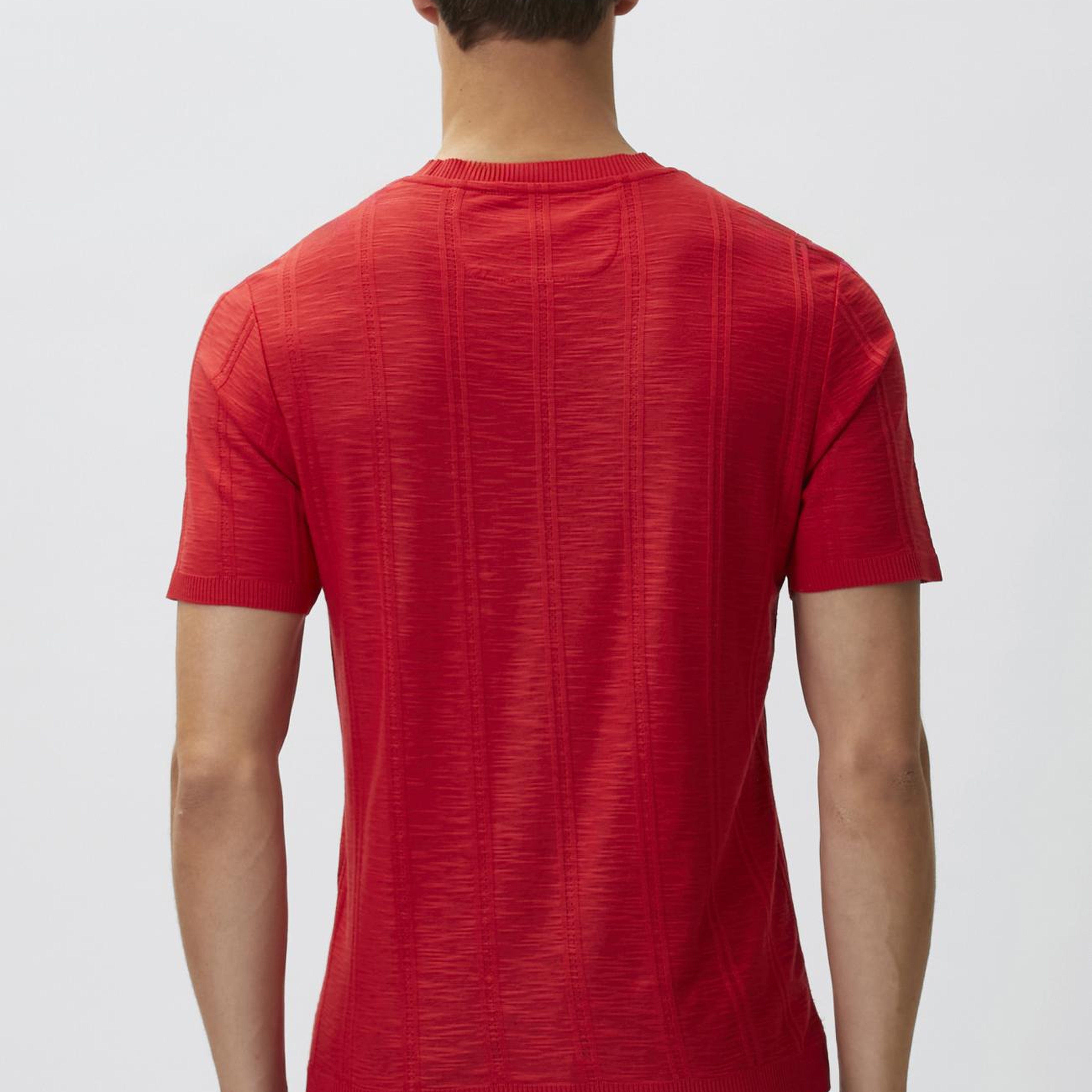 Network Erkek Kırmızı Desenli T-shirt