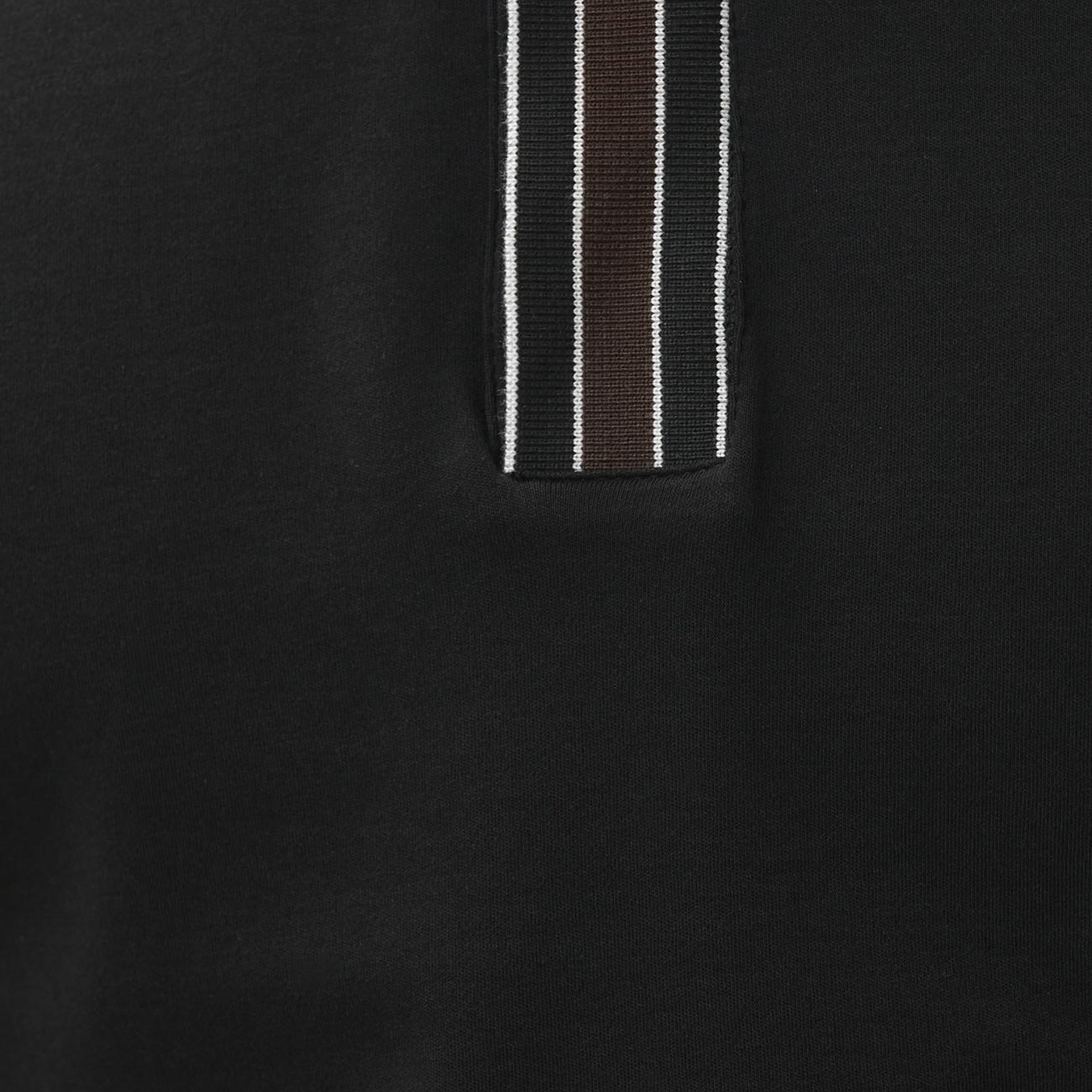 Network Erkek Siyah Gizli Patlı Polo Yaka Garnili T-shirt