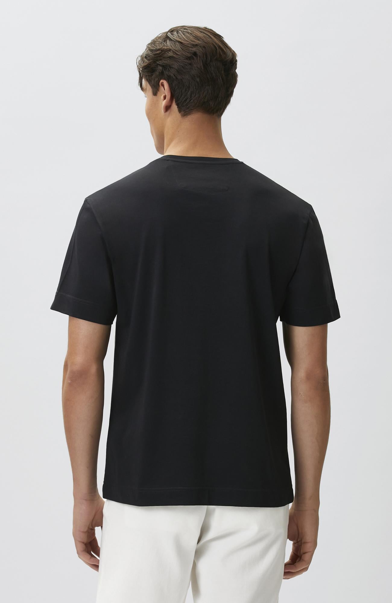 Network Erkek Lacivert Enjeksiyon Baskılı T-shirt