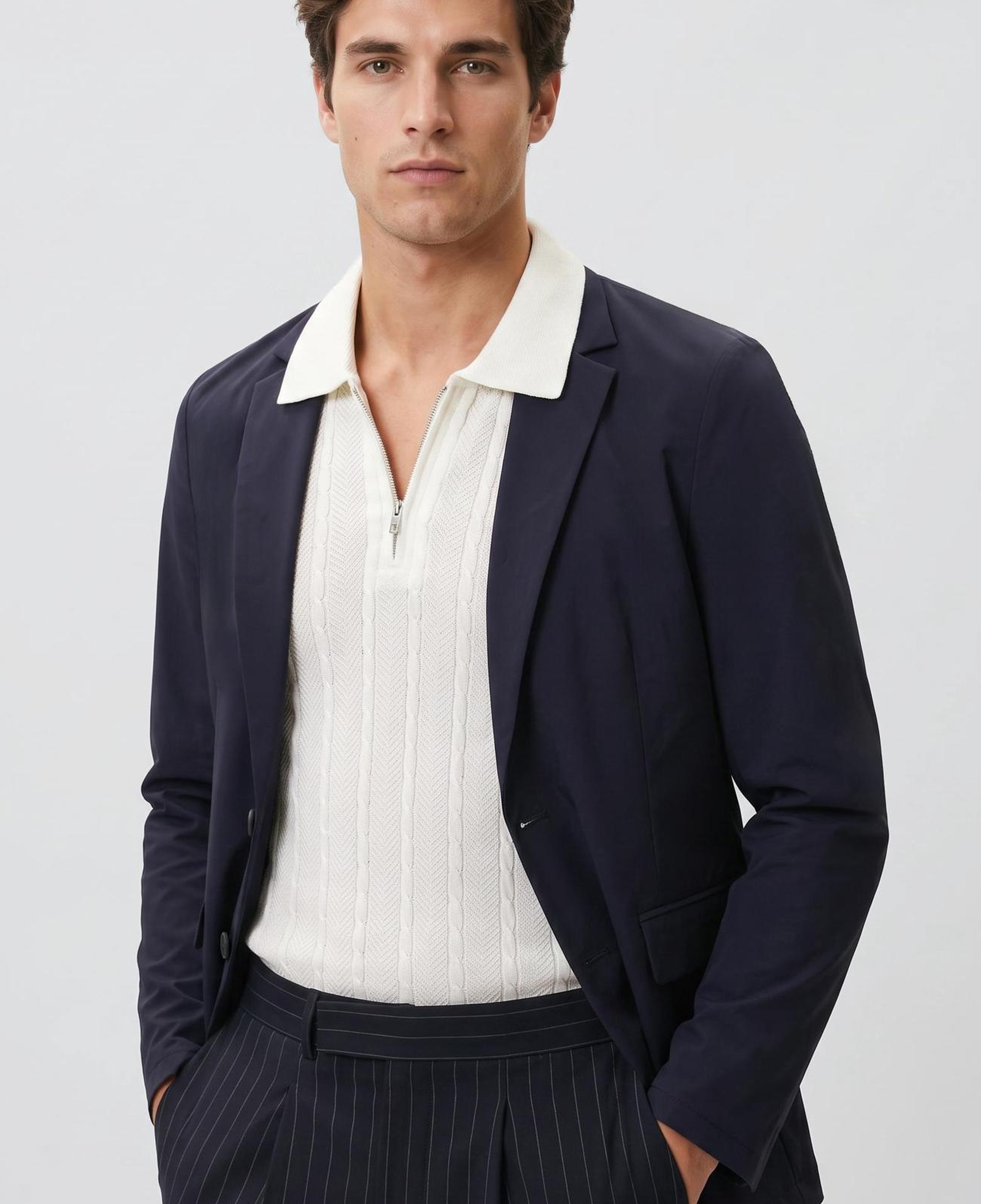 Network Erkek Lacivert Traveller Blazer Ceket