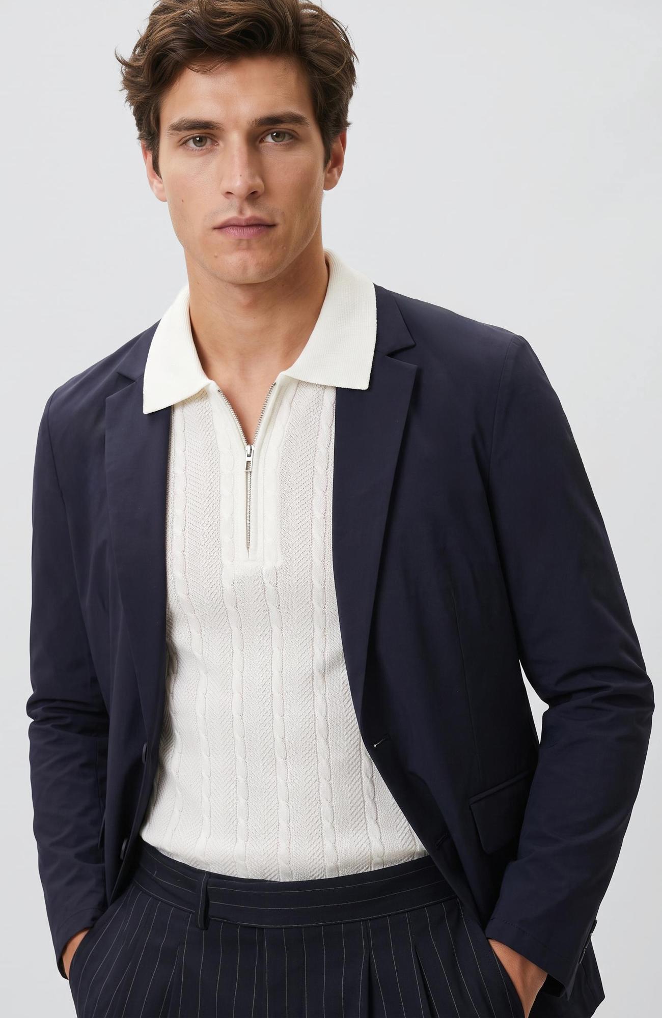 Network Erkek Lacivert Traveller Blazer Ceket