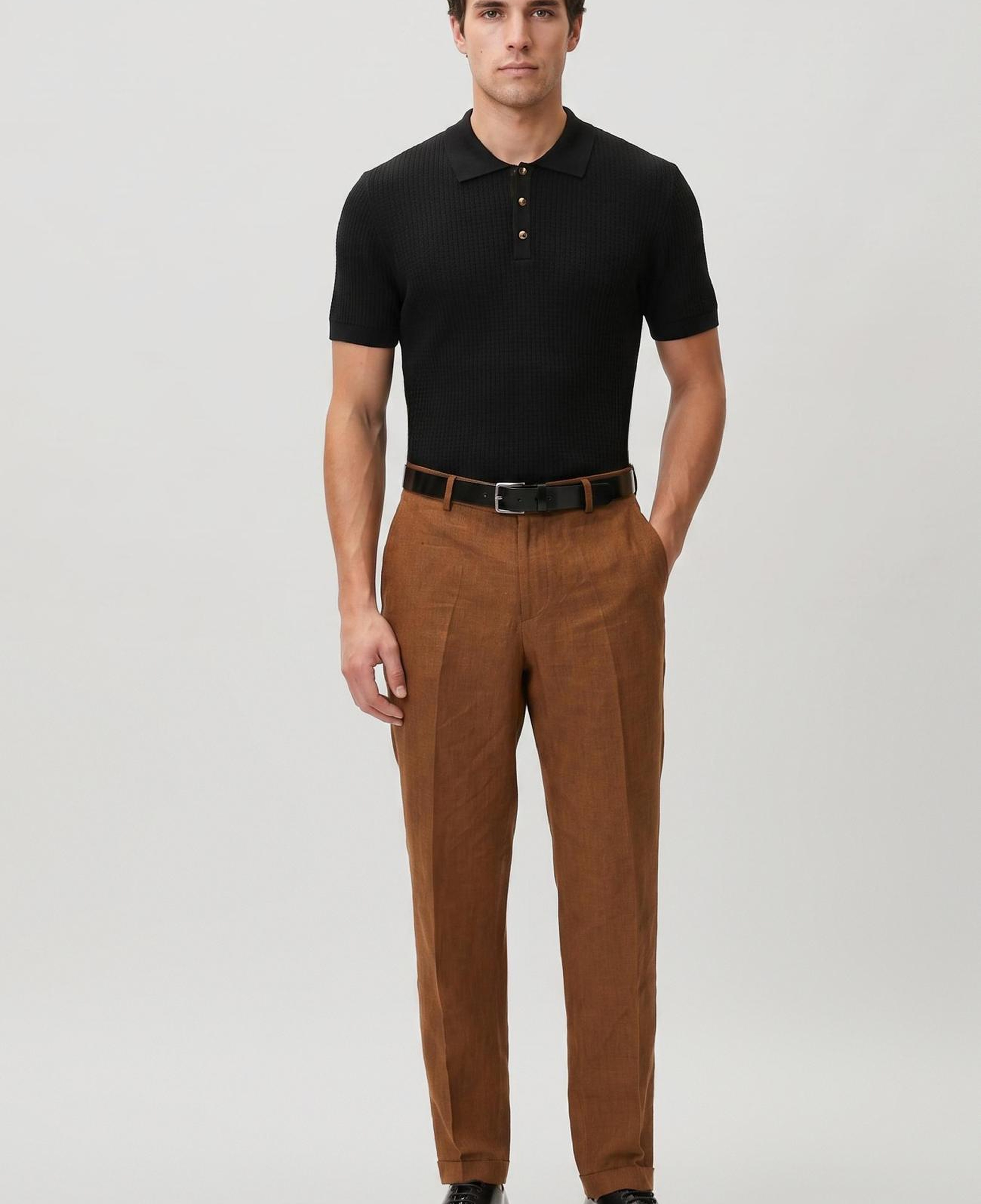 Network Erkek Tütün Jogger Fit Lyocell Pantolon