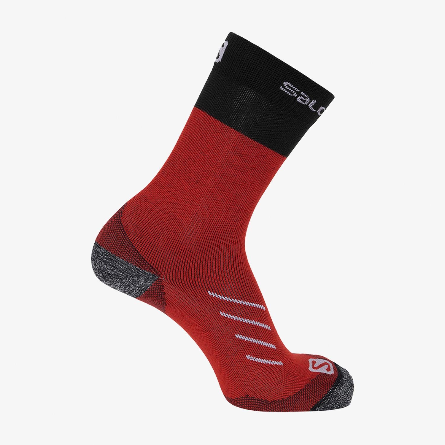 Salomon Pulse Crew Ds+ Unisex Kırmızı Uzun Çorap