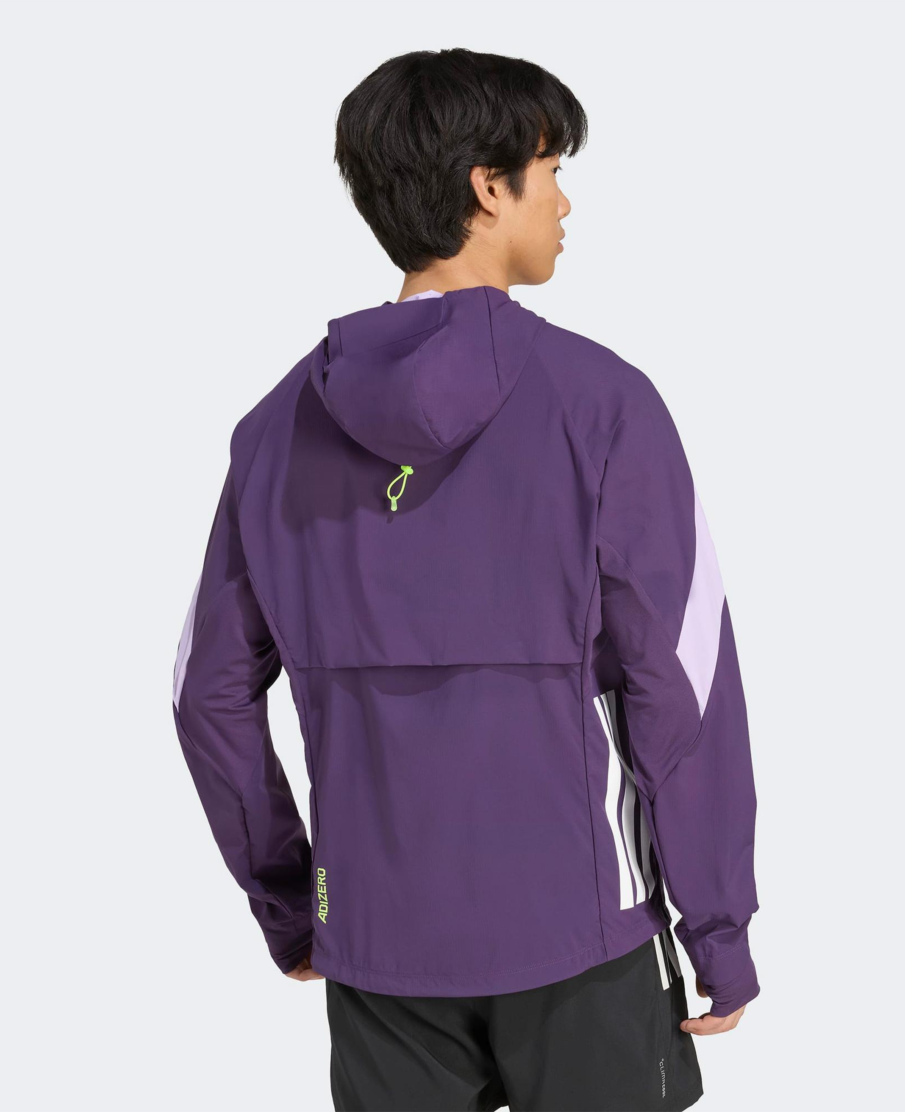 adidas Adizero Running Erkek Mor Koşu Rüzgarlığı