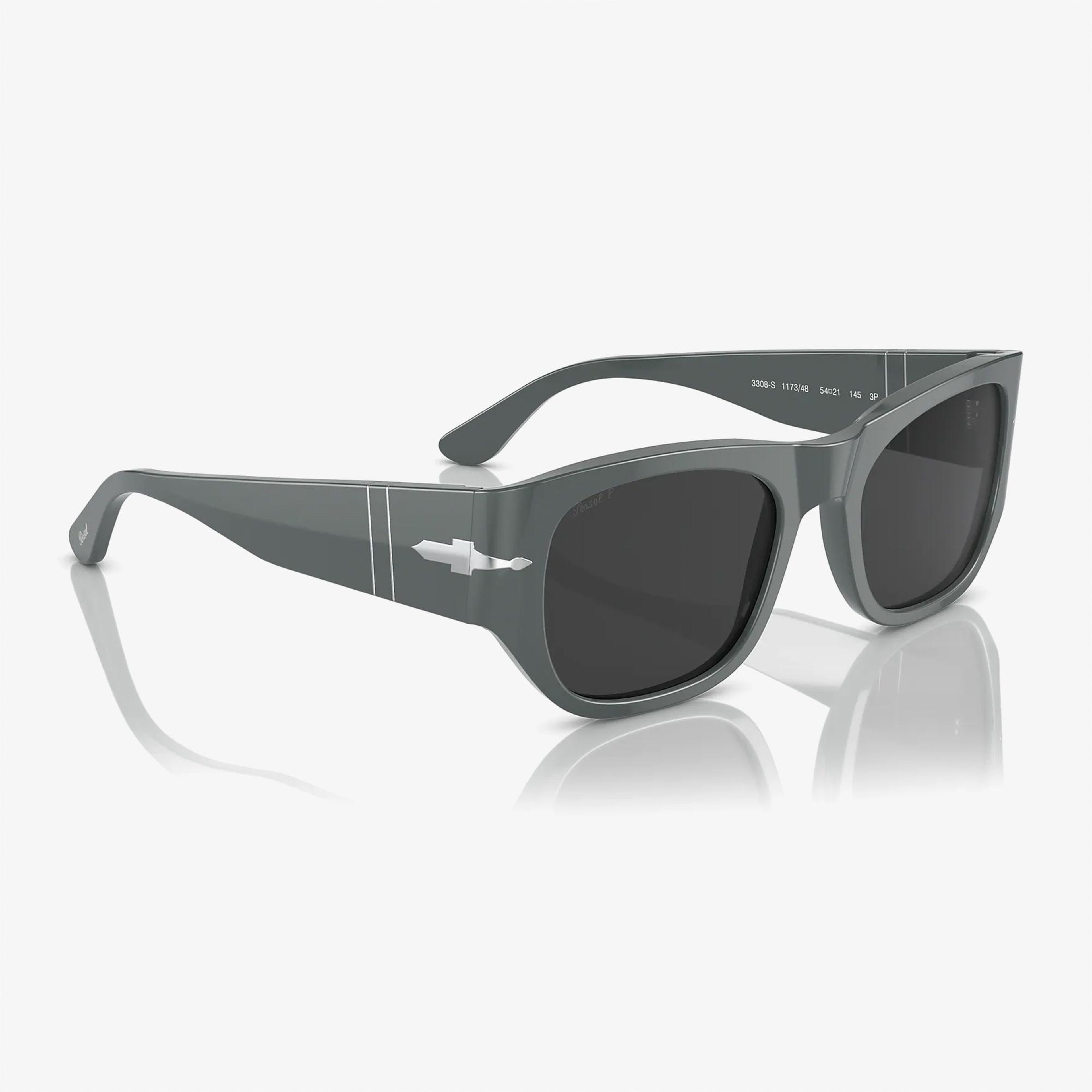 PERSOL Unisex Gri Güneş Gözlüğü