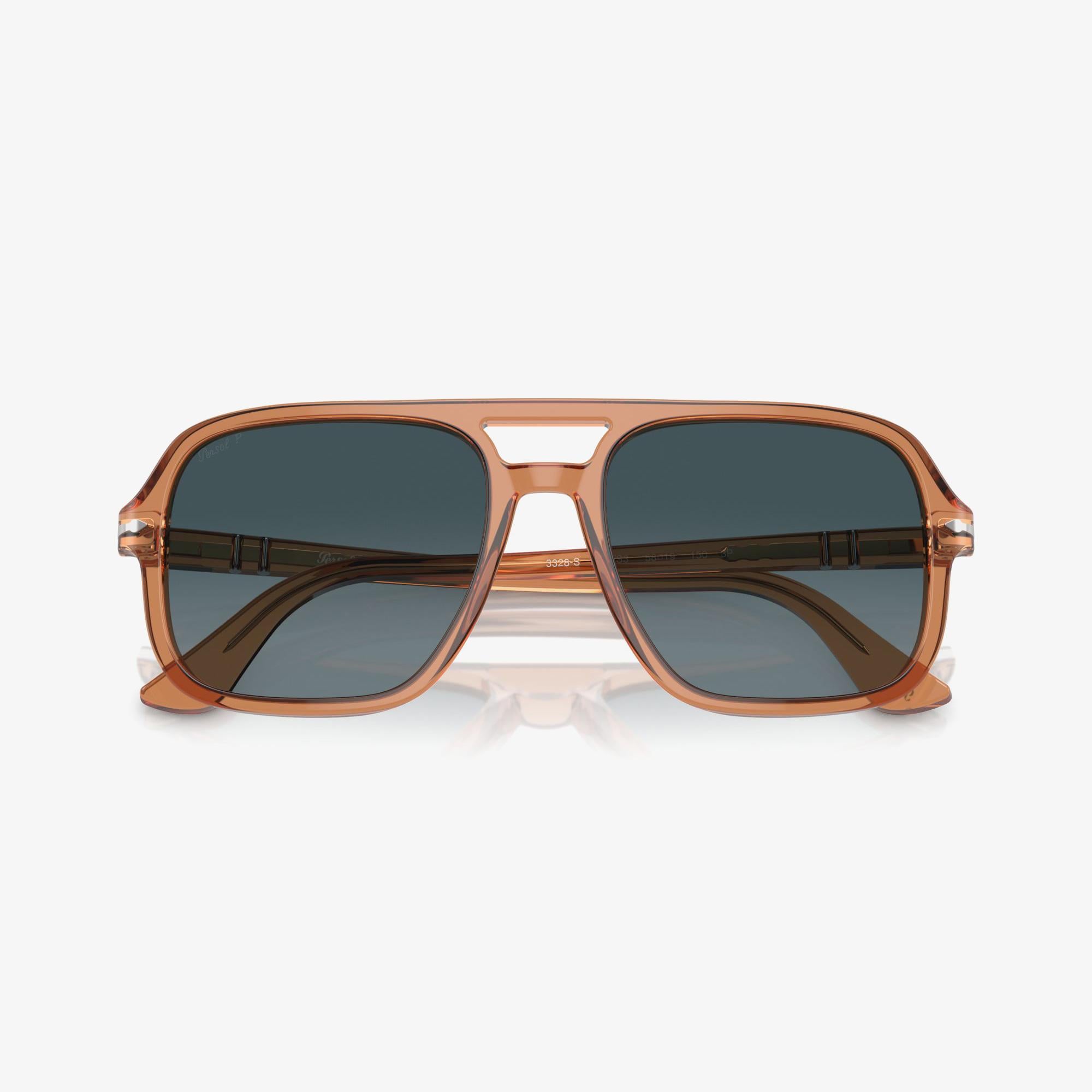 PERSOL Po3328S Erkek Kahverengi Güneş Gözlüğü
