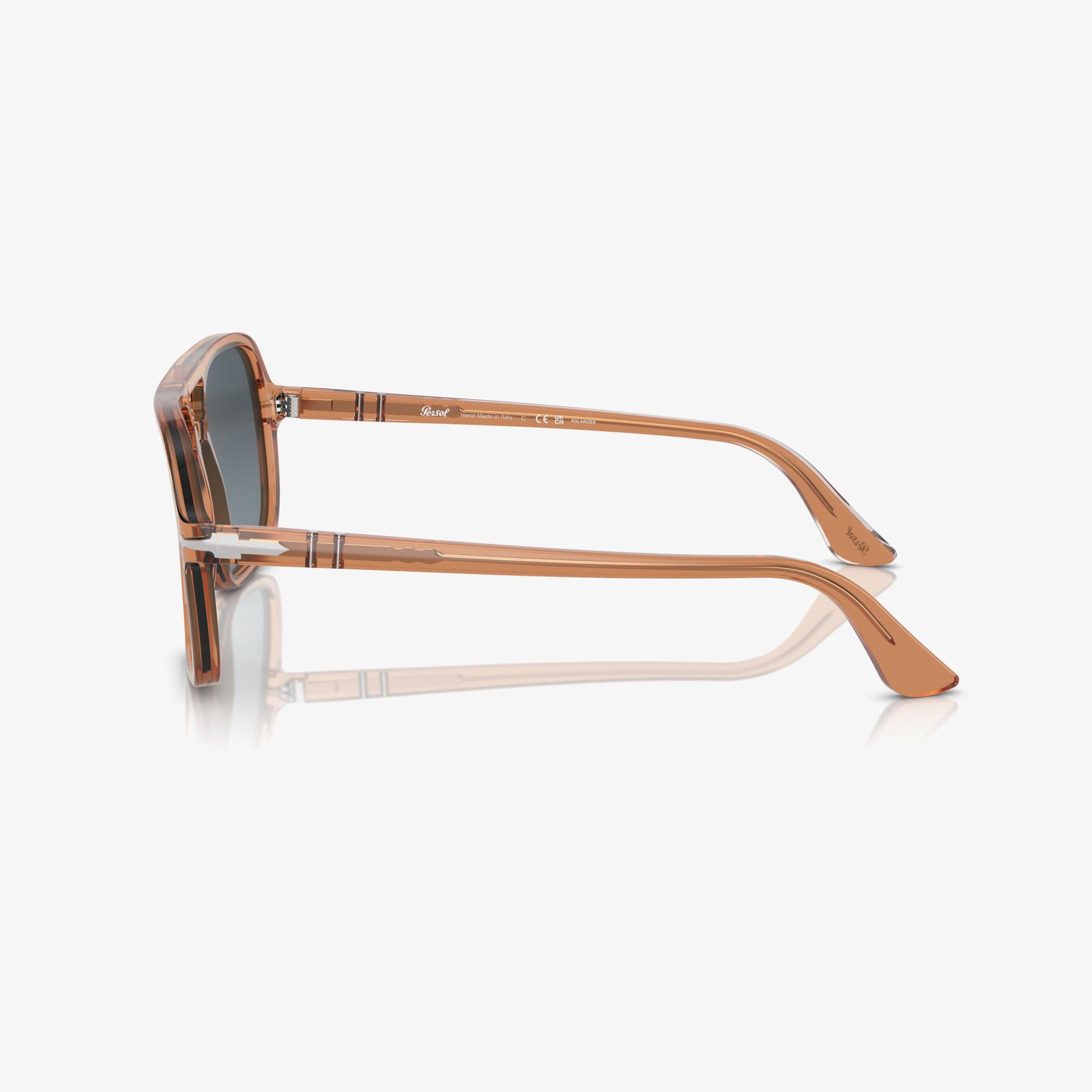 PERSOL Po3328S Erkek Kahverengi Güneş Gözlüğü