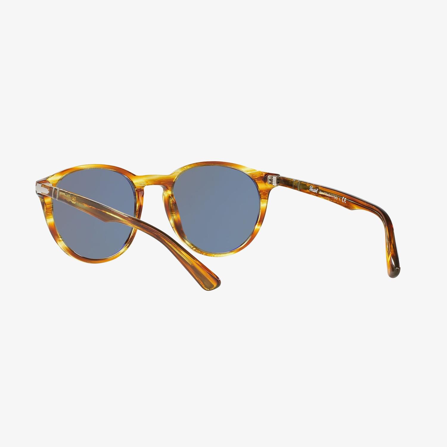 PERSOL 0PO3152S Erkek Striped Brown Yellow Güneş Gözlüğü