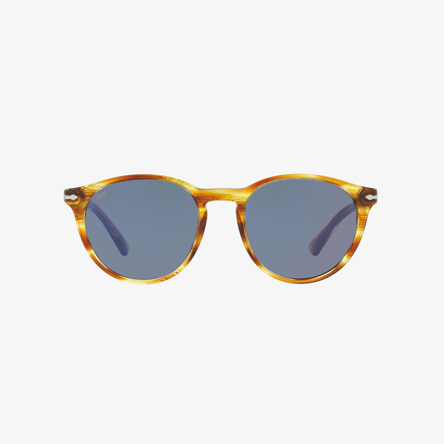 PERSOL 0PO3152S Erkek Striped Brown Yellow Güneş Gözlüğü