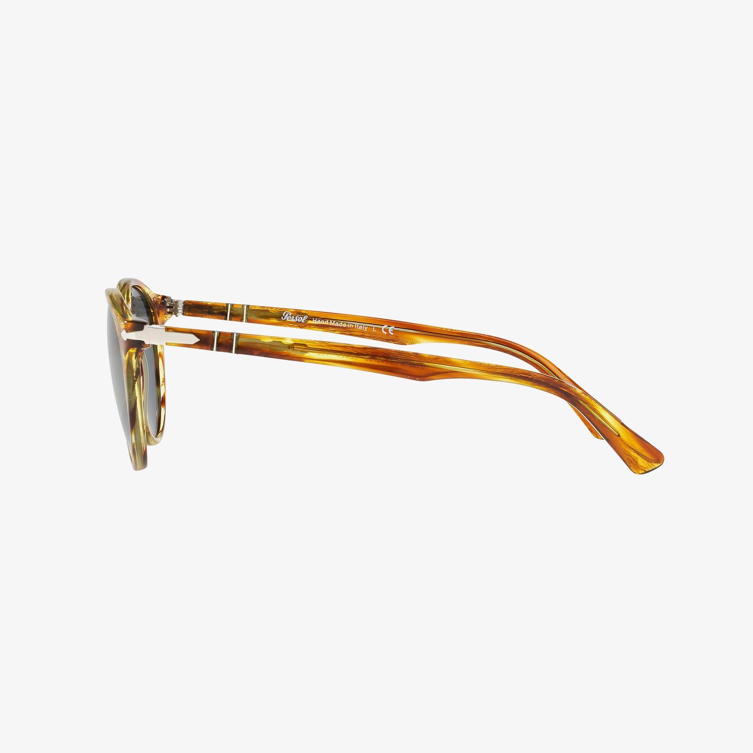 PERSOL 0PO3152S Erkek Striped Brown Yellow Güneş Gözlüğü