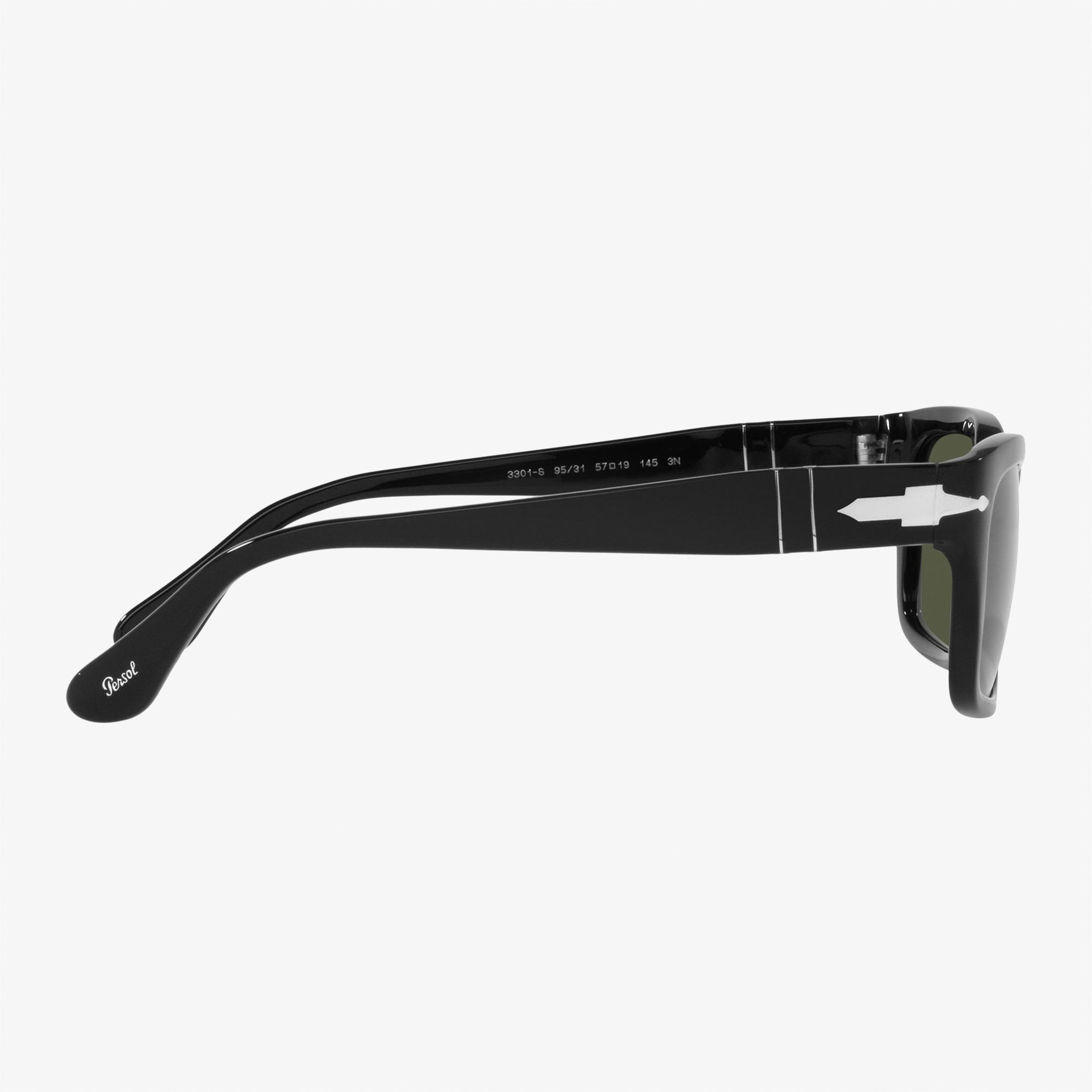 PERSOL 0PO3301S Erkek Siyah Güneş Gözlüğü